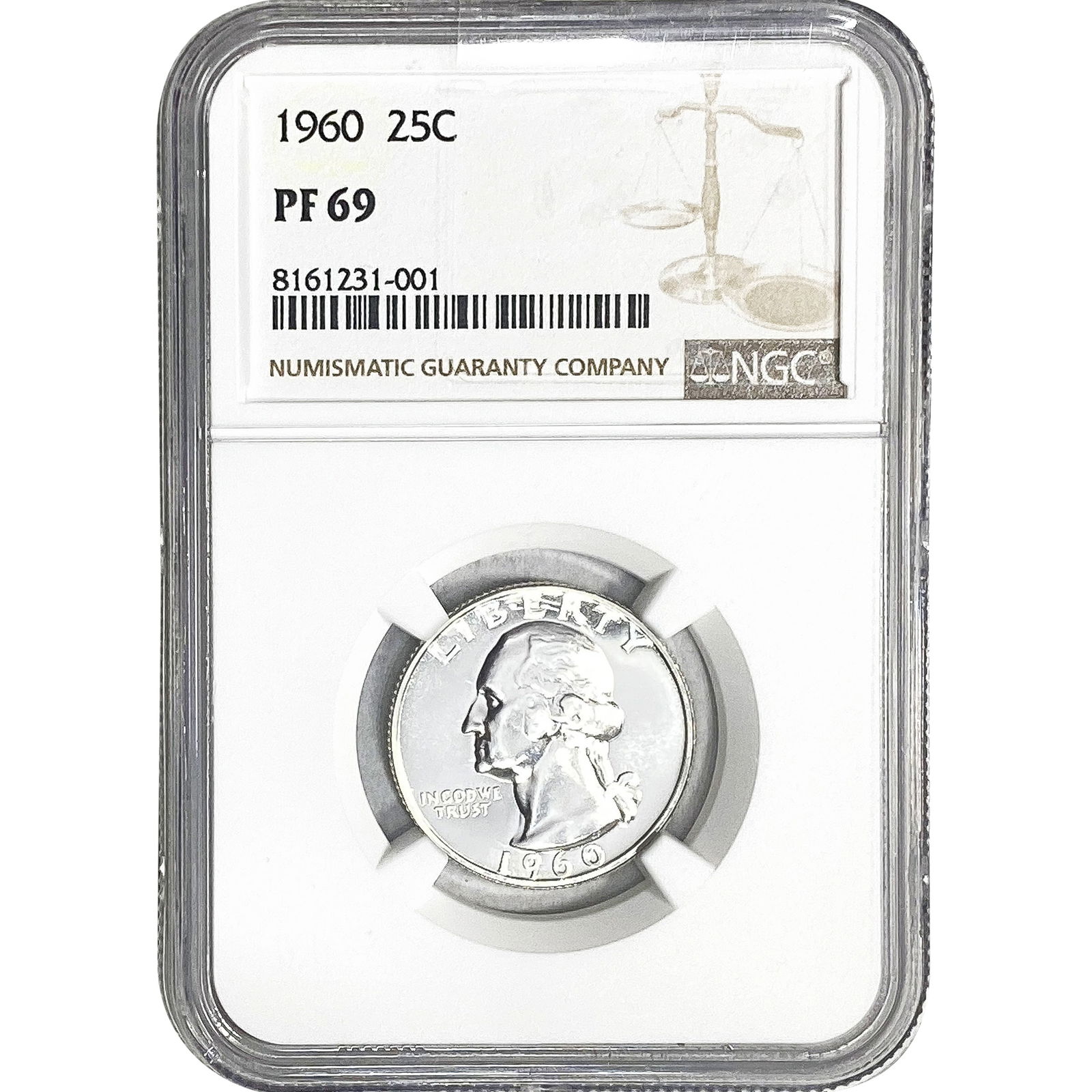 1960 Washington Silver Quarter NGC PF69 (1 of 2)