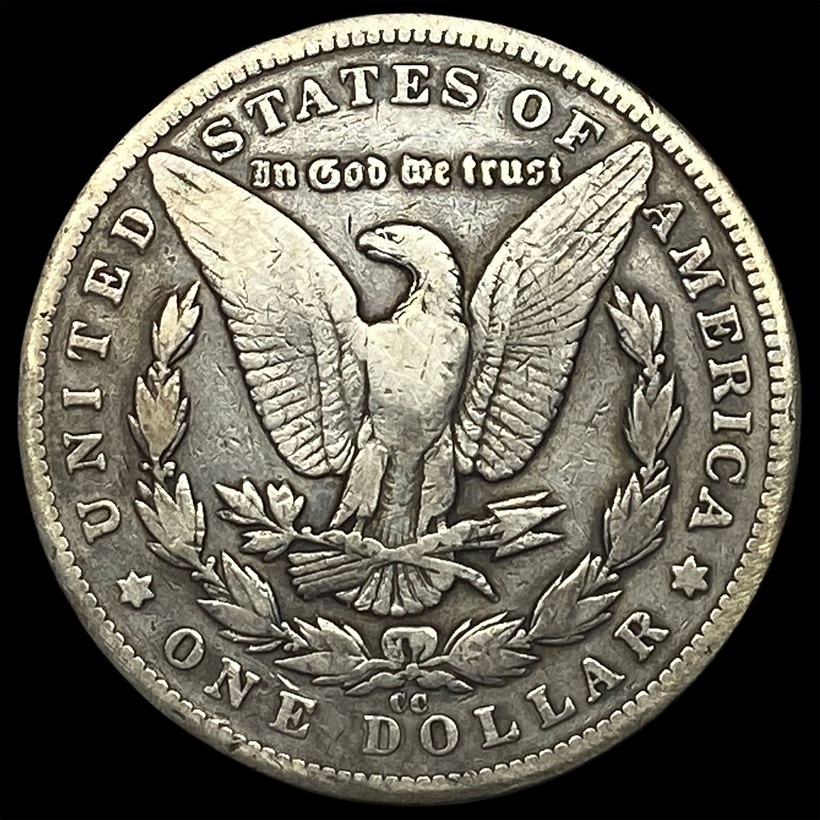 1893-CC Silver Morgan Dollar LIGHTLY CIRCULATED - 2