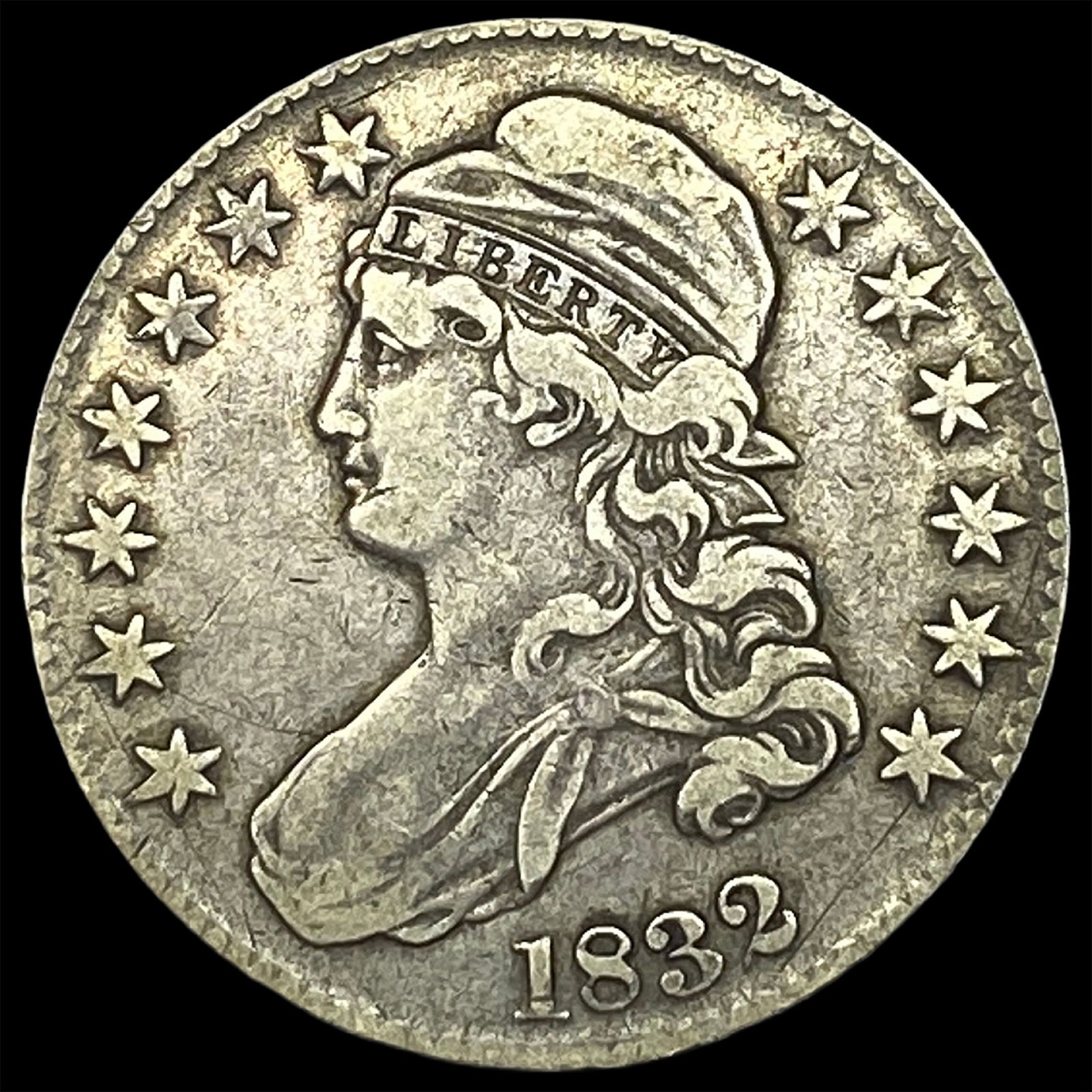 1832 Capped Bust Half Dollar NEARLY UNCIRCULATED (1 of 2)