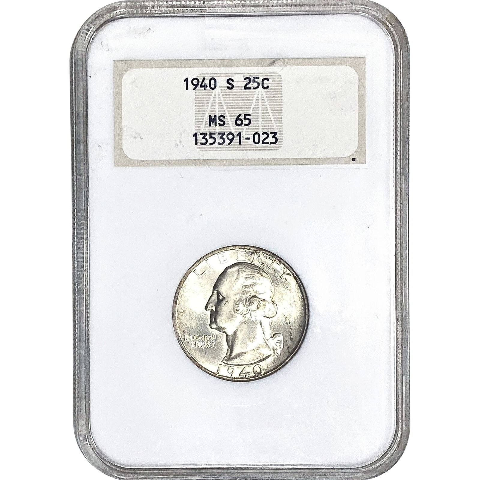 1940-S Washington Silver Quarter NGC MS65 (1 of 2)