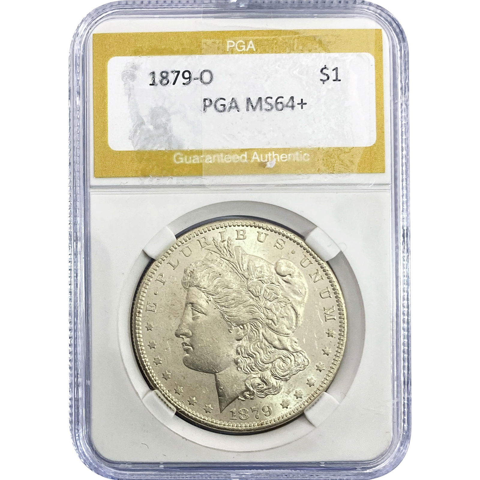 1879-O Morgan Silver Dollar PGA MS64+: 1879-O Morgan Silver Dollar PGA MS64+