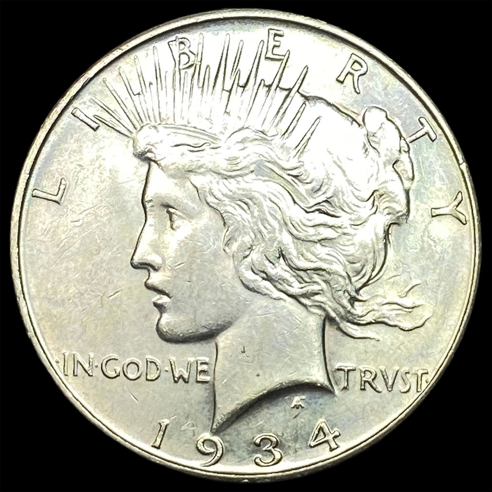 1934 Silver Peace Dollar CHOICE AU (1 of 2)