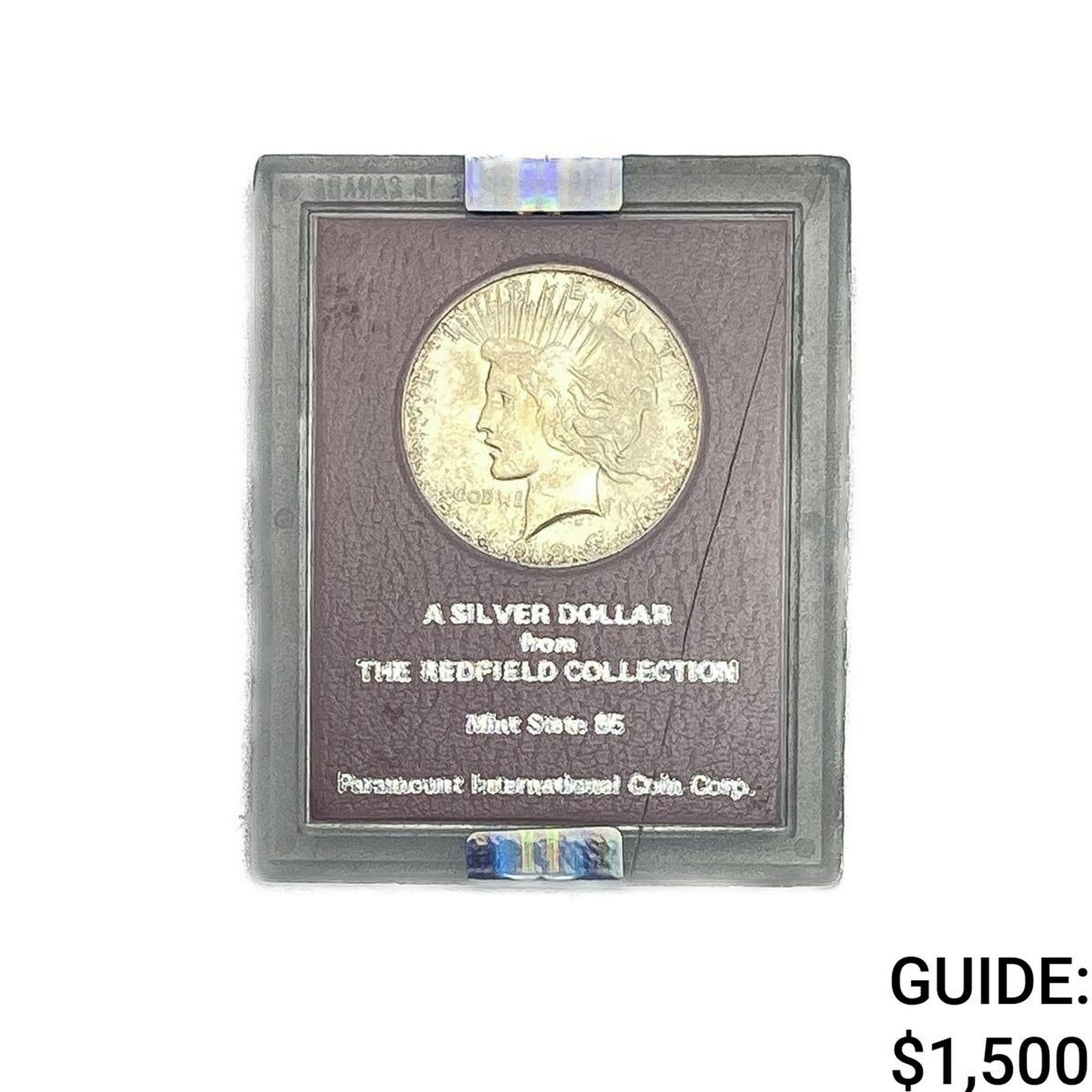 1926-S Redfield Collection Silver Peace Dollar NGC: 1926-S Redfield Collection Silver Peace Dollar NGC