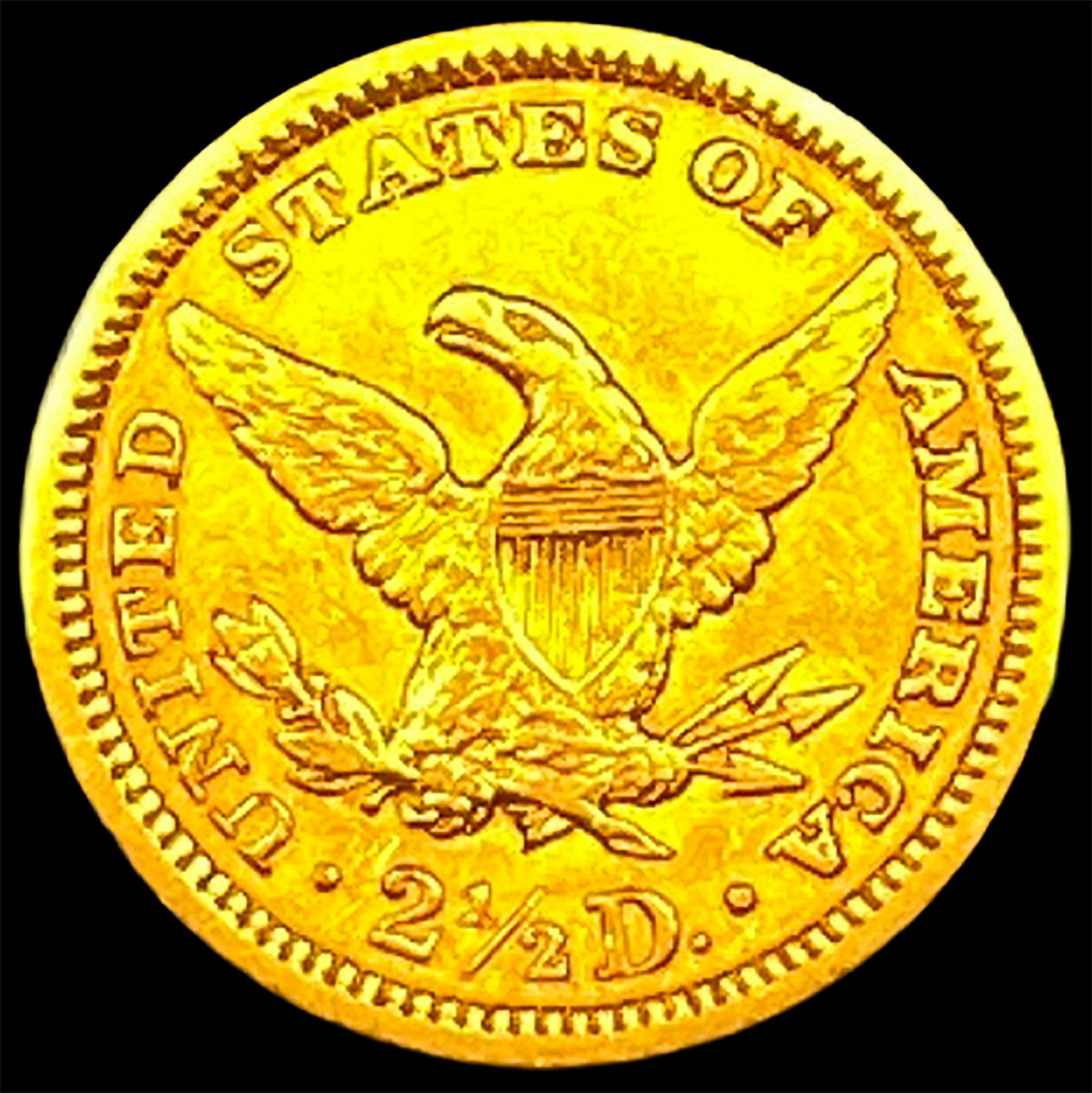 1907 Liberty Head Gold Quarter Eagle $2.50 NEARLY UNCIRCULATED - 2
