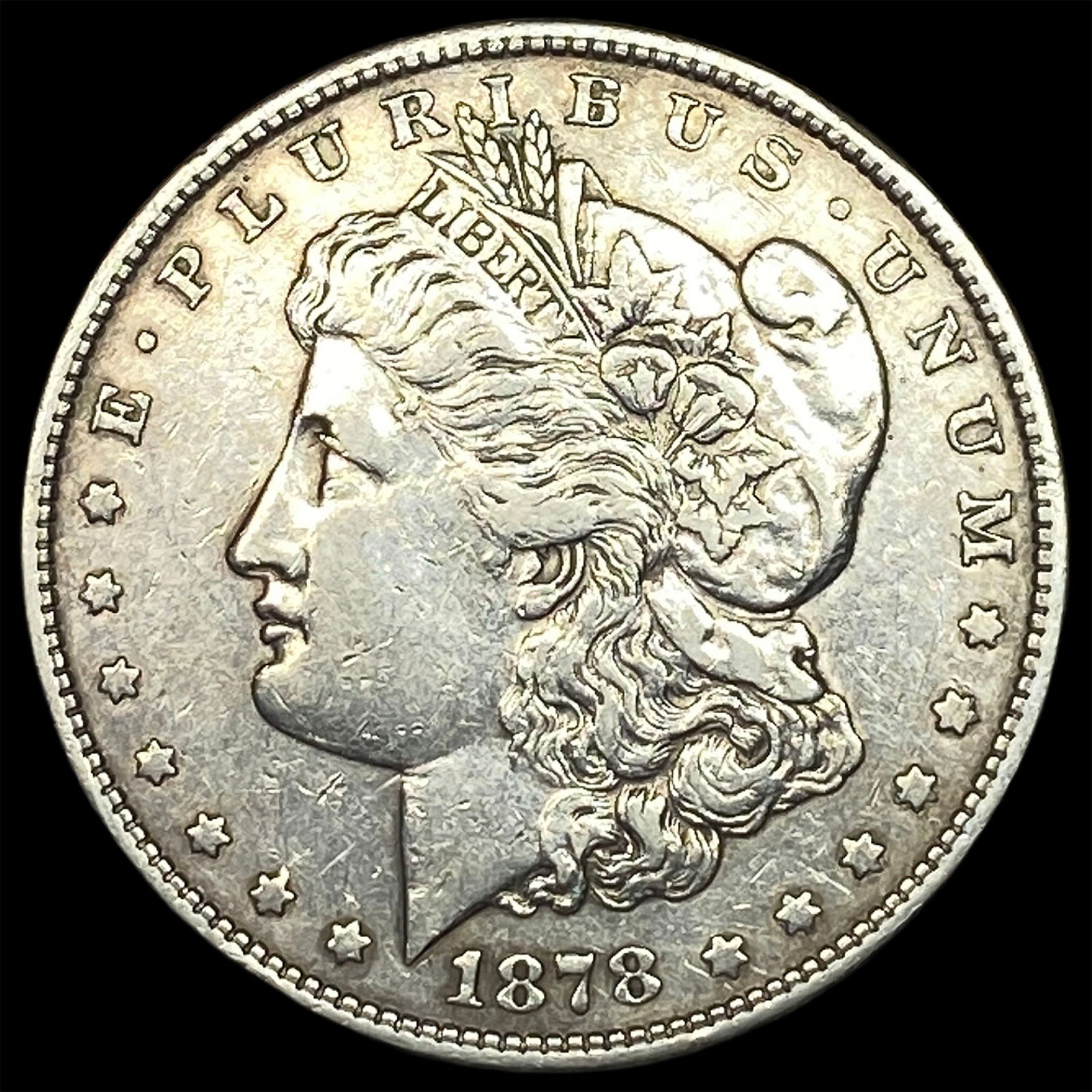 1878 Silver Morgan Dollar NEARLY UNCIRCULATED: 1878 Silver Morgan Dollar NEARLY UNCIRCULATED