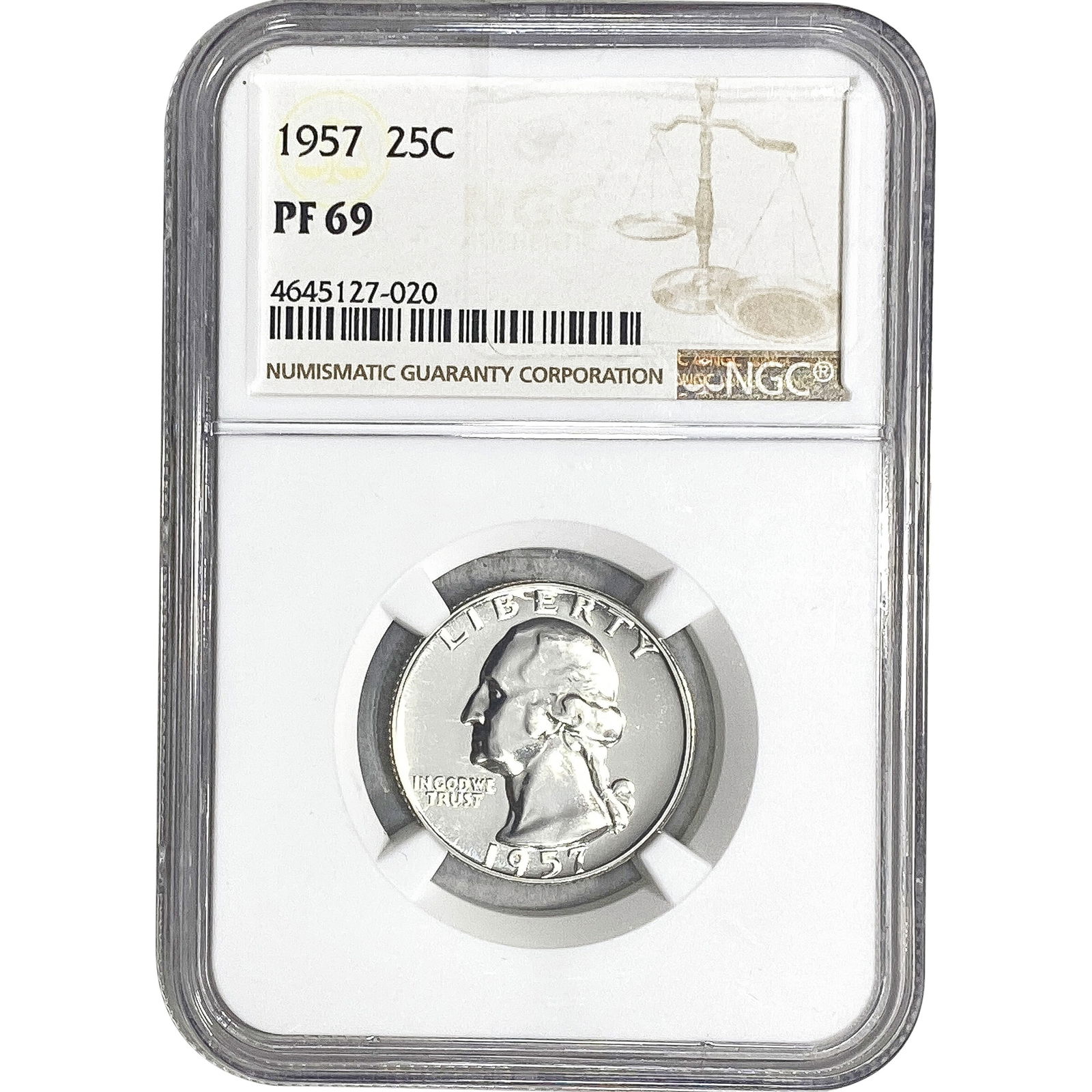 1957 Washington Silver Quarter NGC PF69 (1 of 2)