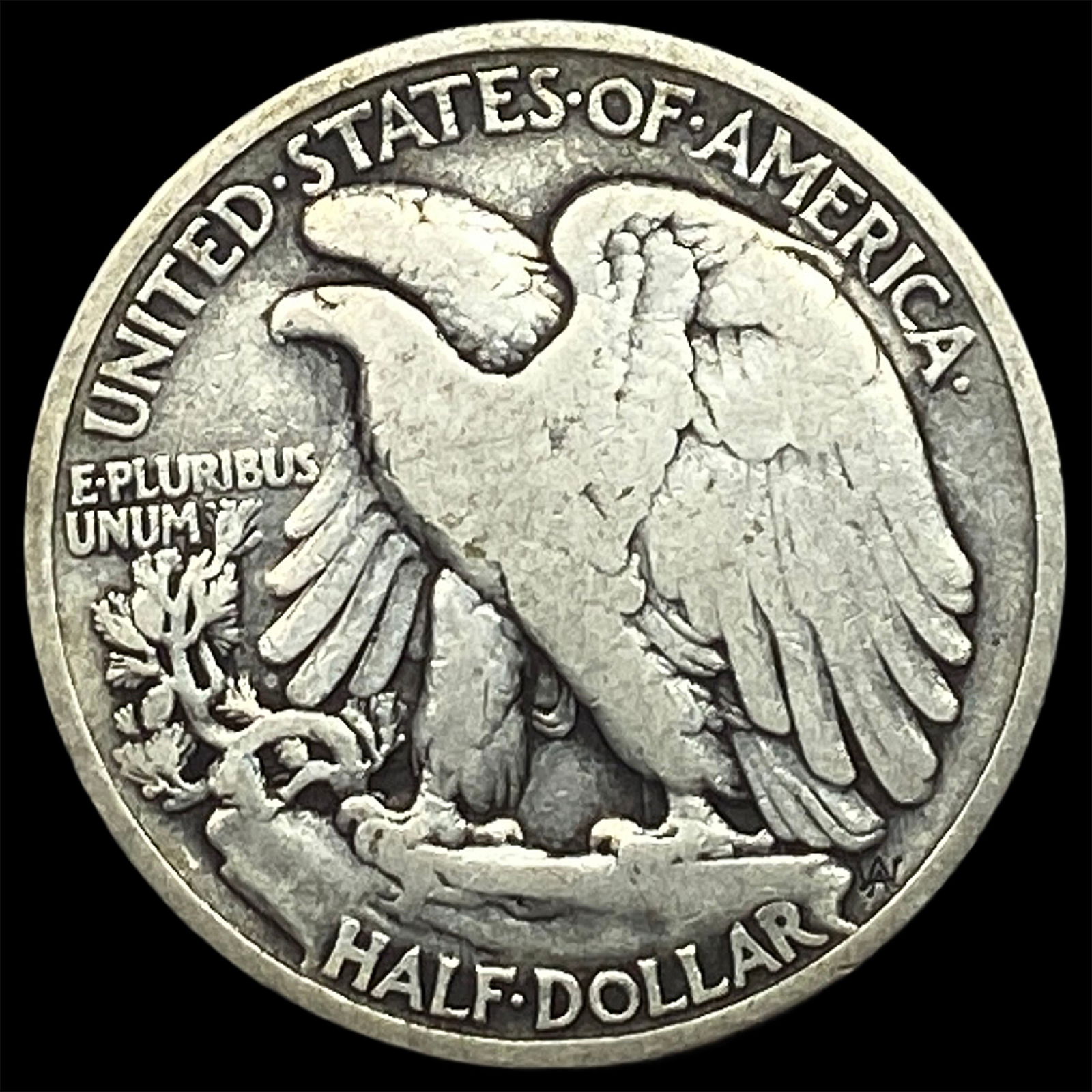 1916 Silver Half Dollar Walking Liberty LIGHTLY CIRCULATED - 2