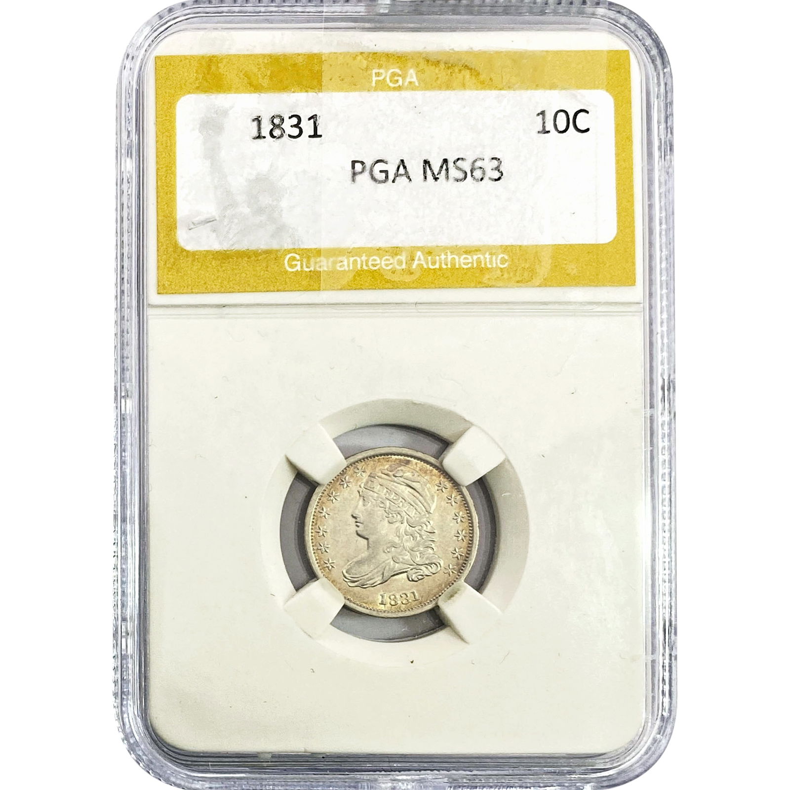 1831 Capped Bust Dime PGA MS63 (1 of 2)