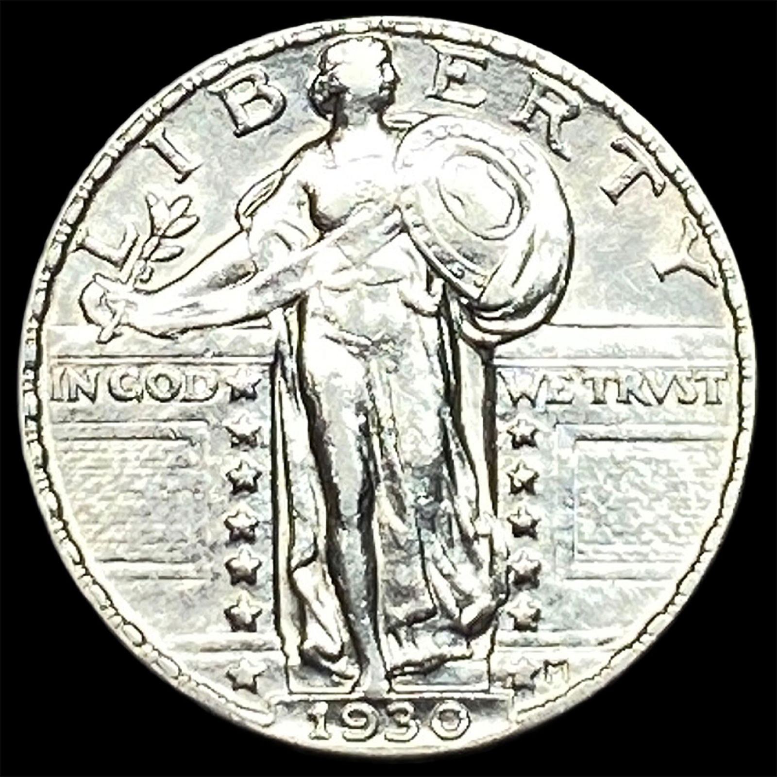 1930 Standing Liberty Silver Quarter CLOSELY UNCIRCULATED: 1930 Standing Liberty Silver Quarter CLOSELY UNCIRCULATED