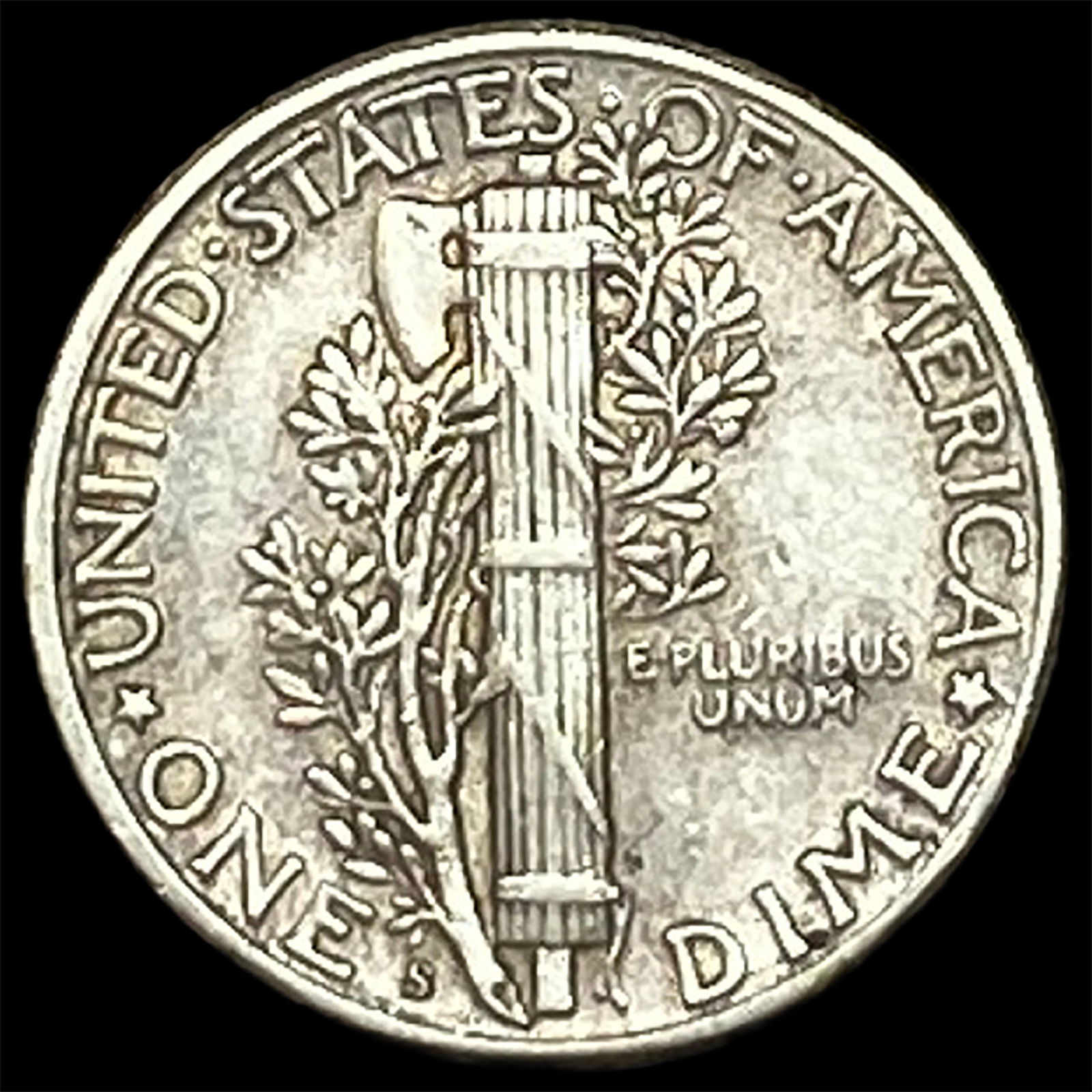 1925-S Silver Mercury Dime CLOSELY UNCIRCULATED - 2