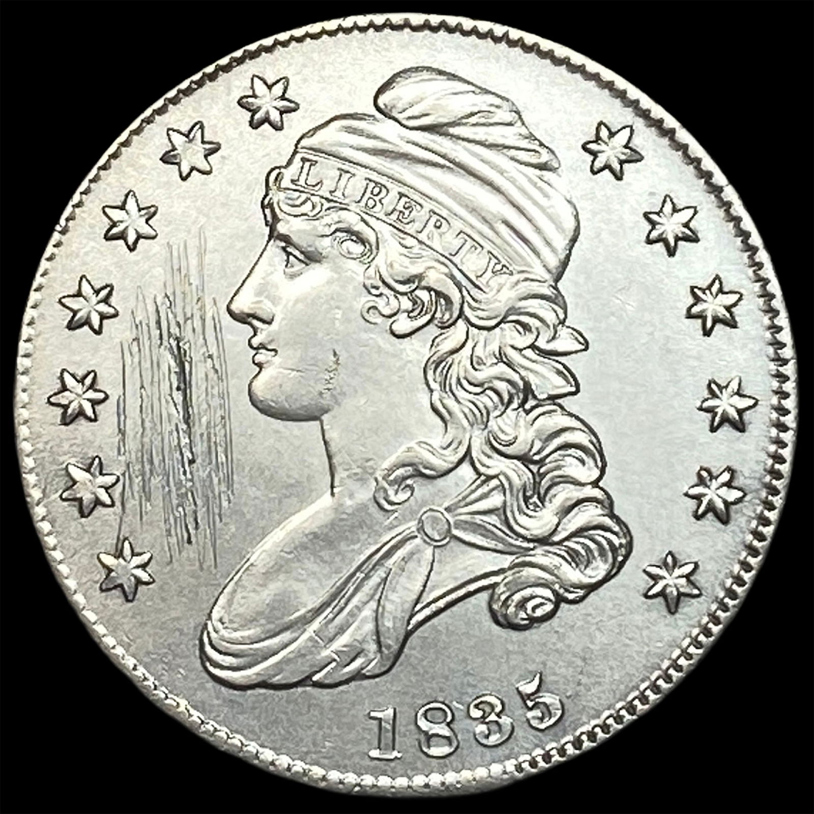 1835 Capped Bust Half Dollar HIGH GRADE (1 of 2)
