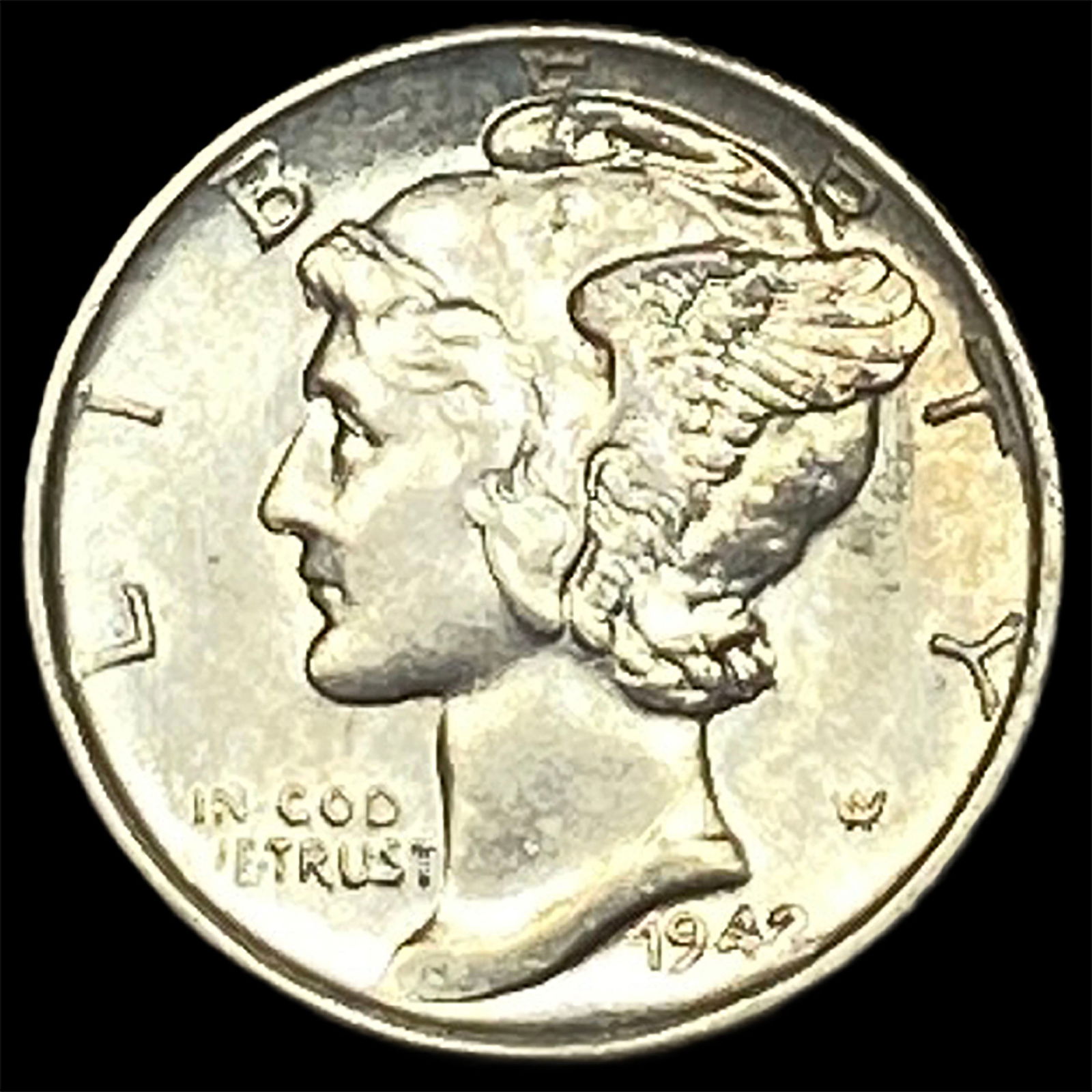 1942 Silver Mercury Dime CHOICE BU (1 of 2)