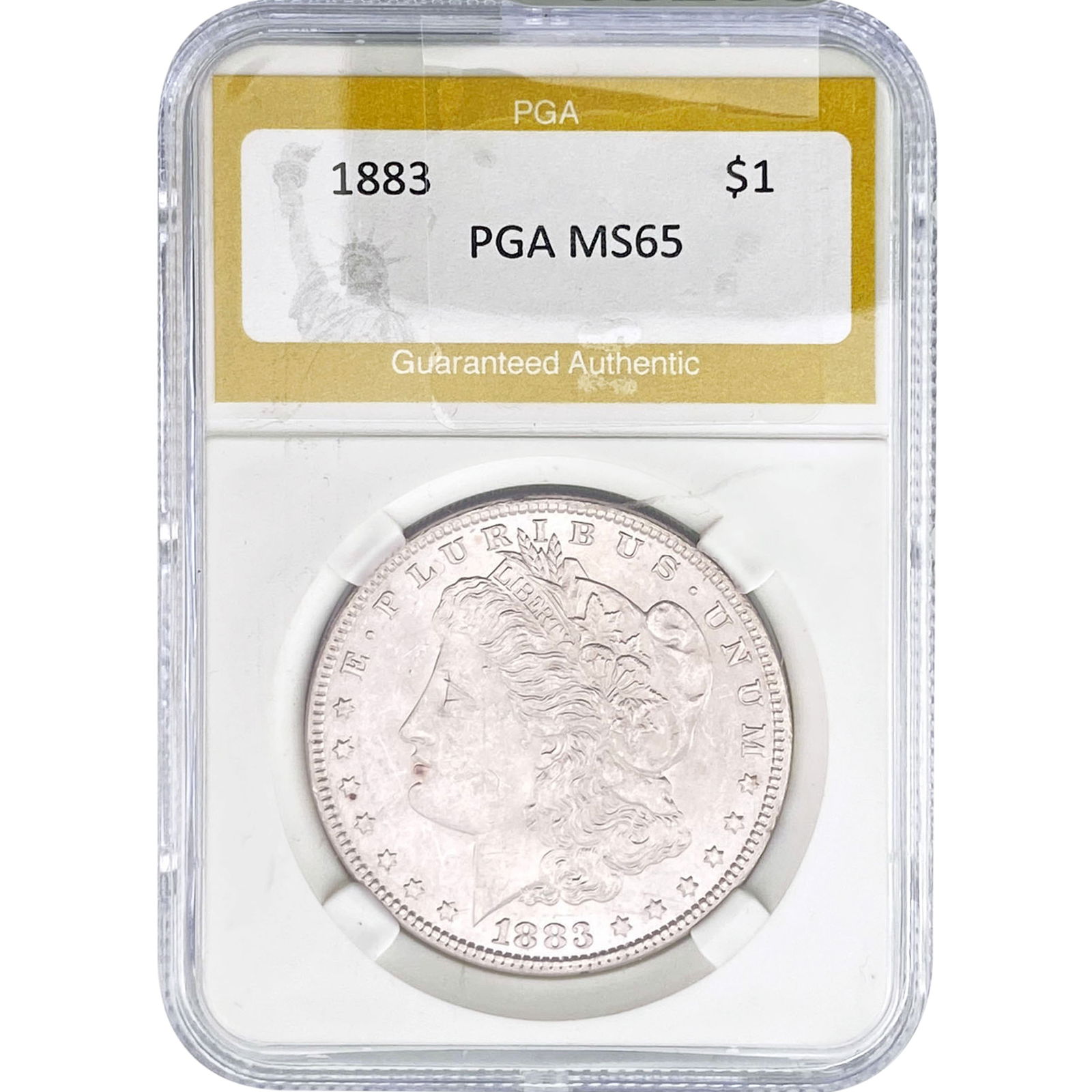 1883 Morgan Silver Dollar PGA MS65: 1883 Morgan Silver Dollar PGA MS65