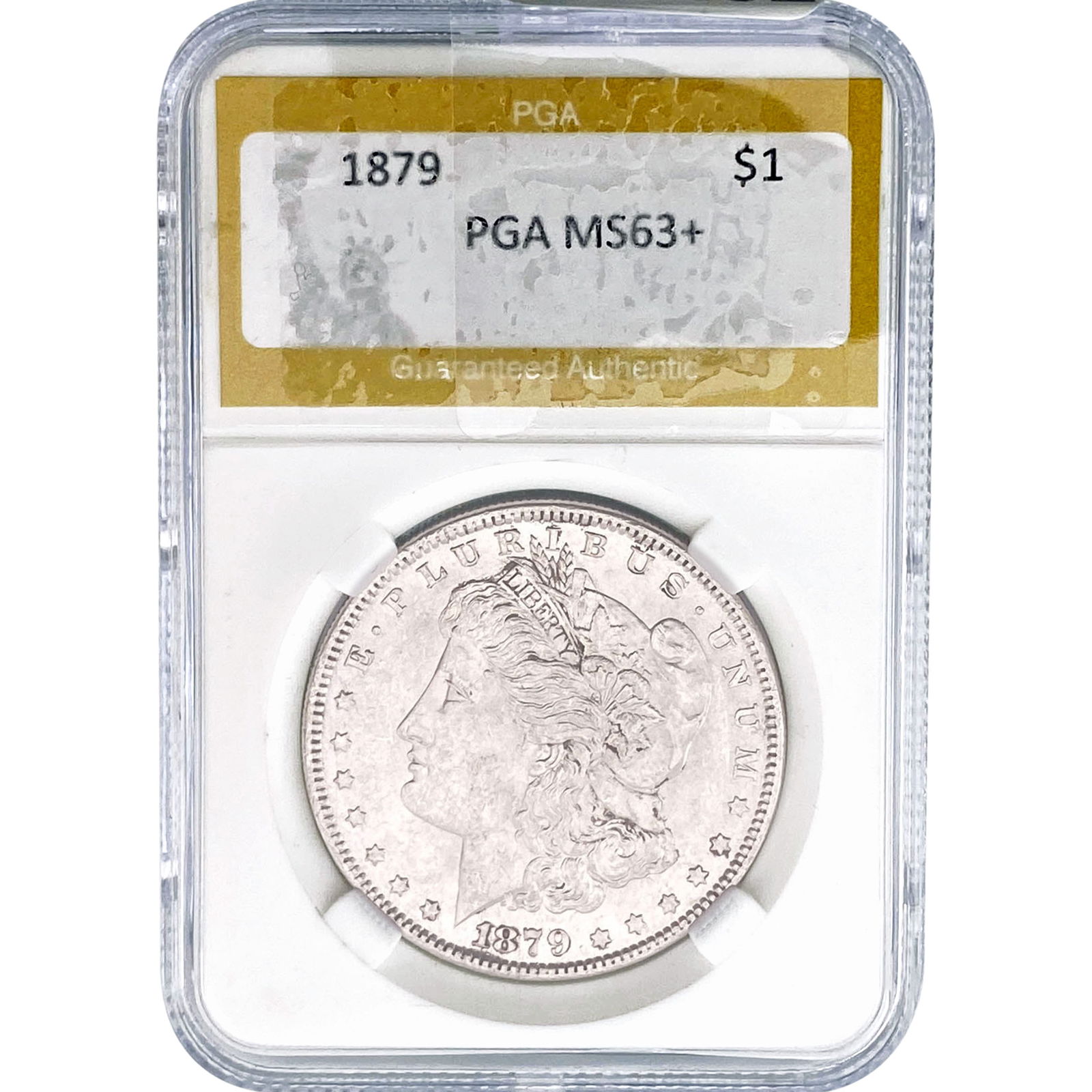 1879 Morgan Silver Dollar PGA MS63+: 1879 Morgan Silver Dollar PGA MS63+