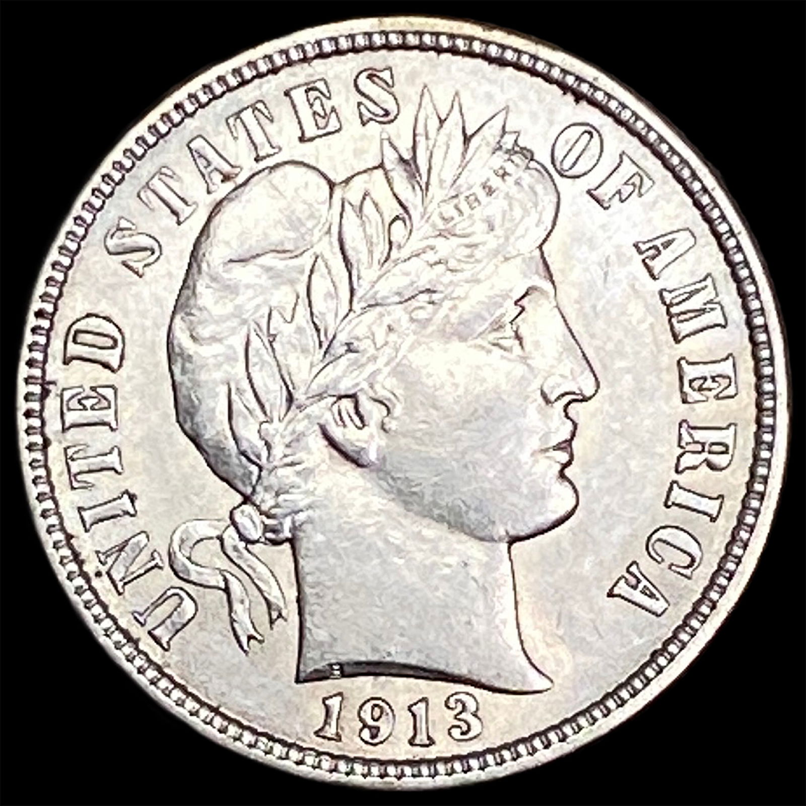 1913 Barber Dime CHOICE AU (1 of 2)