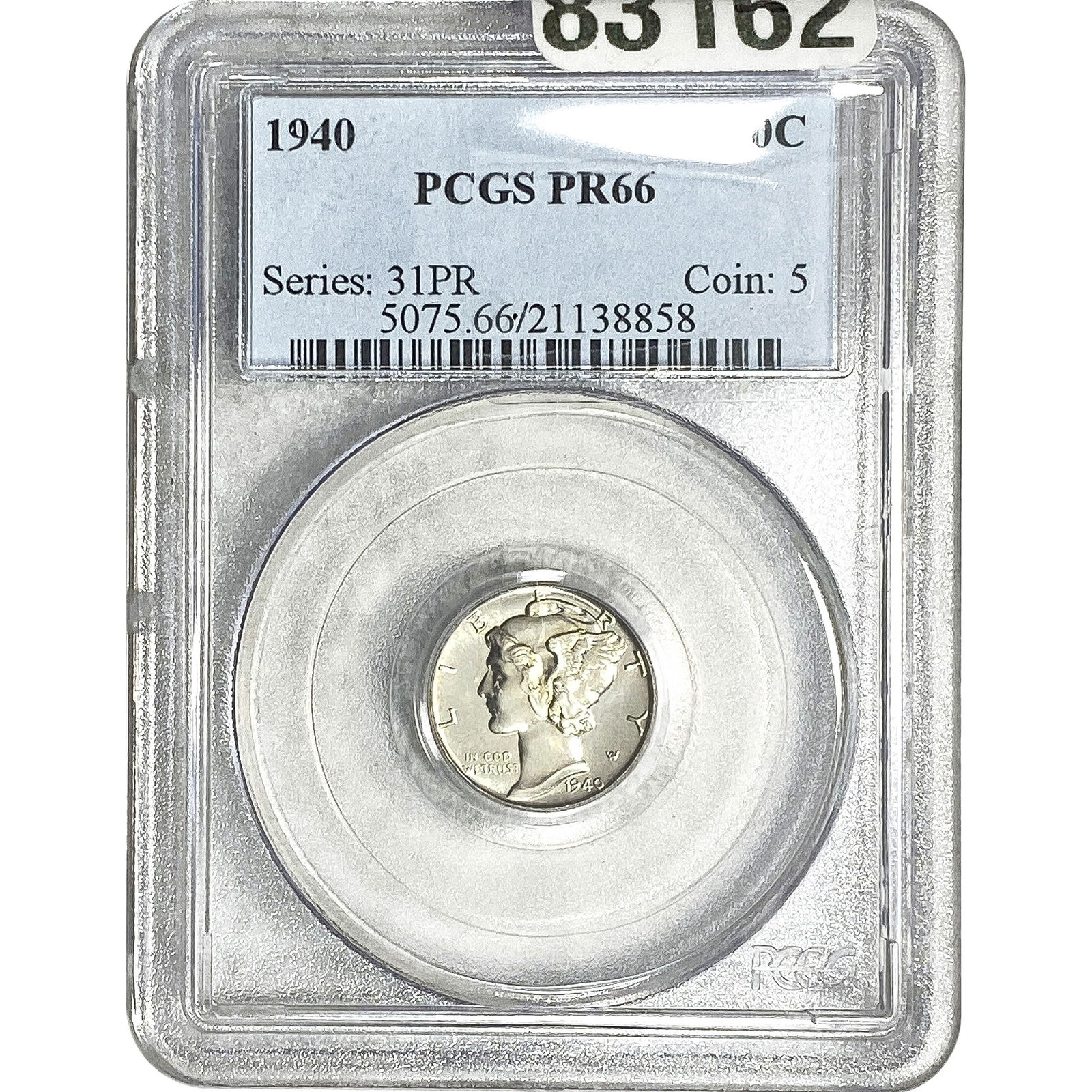 1940 Mercury Silver Dime PCGS PR66 (1 of 2)