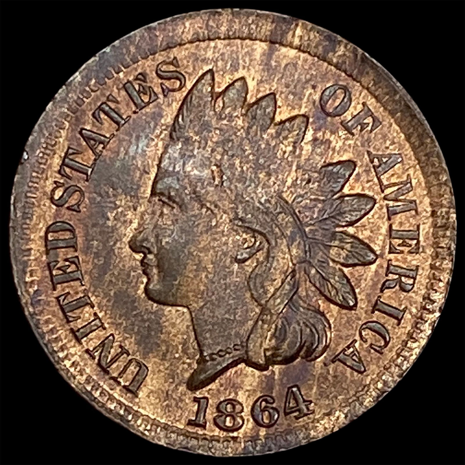 1864 Bronze Indian Head Cent HIGH GRADE (1 of 2)