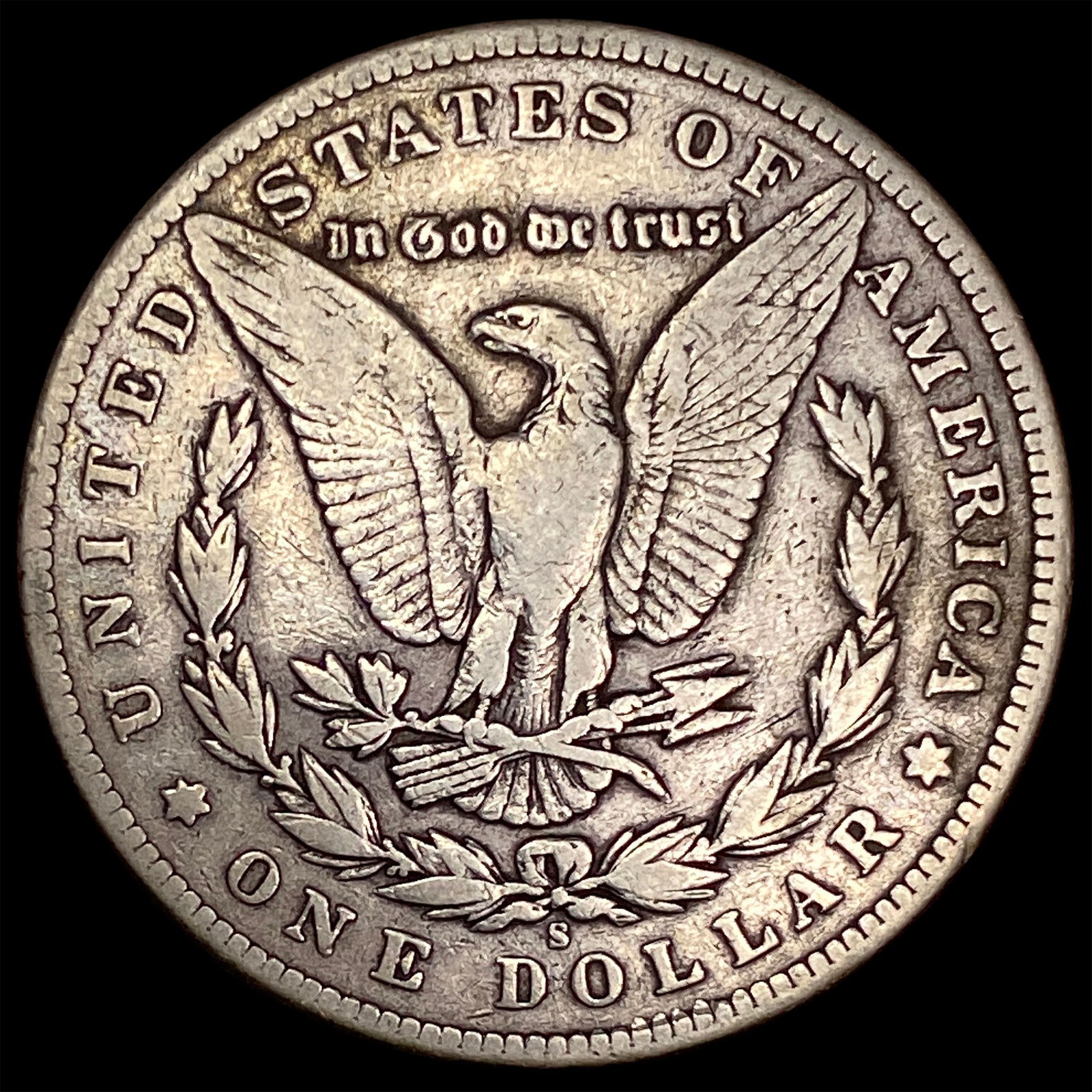 1896-S Silver Morgan Dollar LIGHTLY CIRCULATED - 2