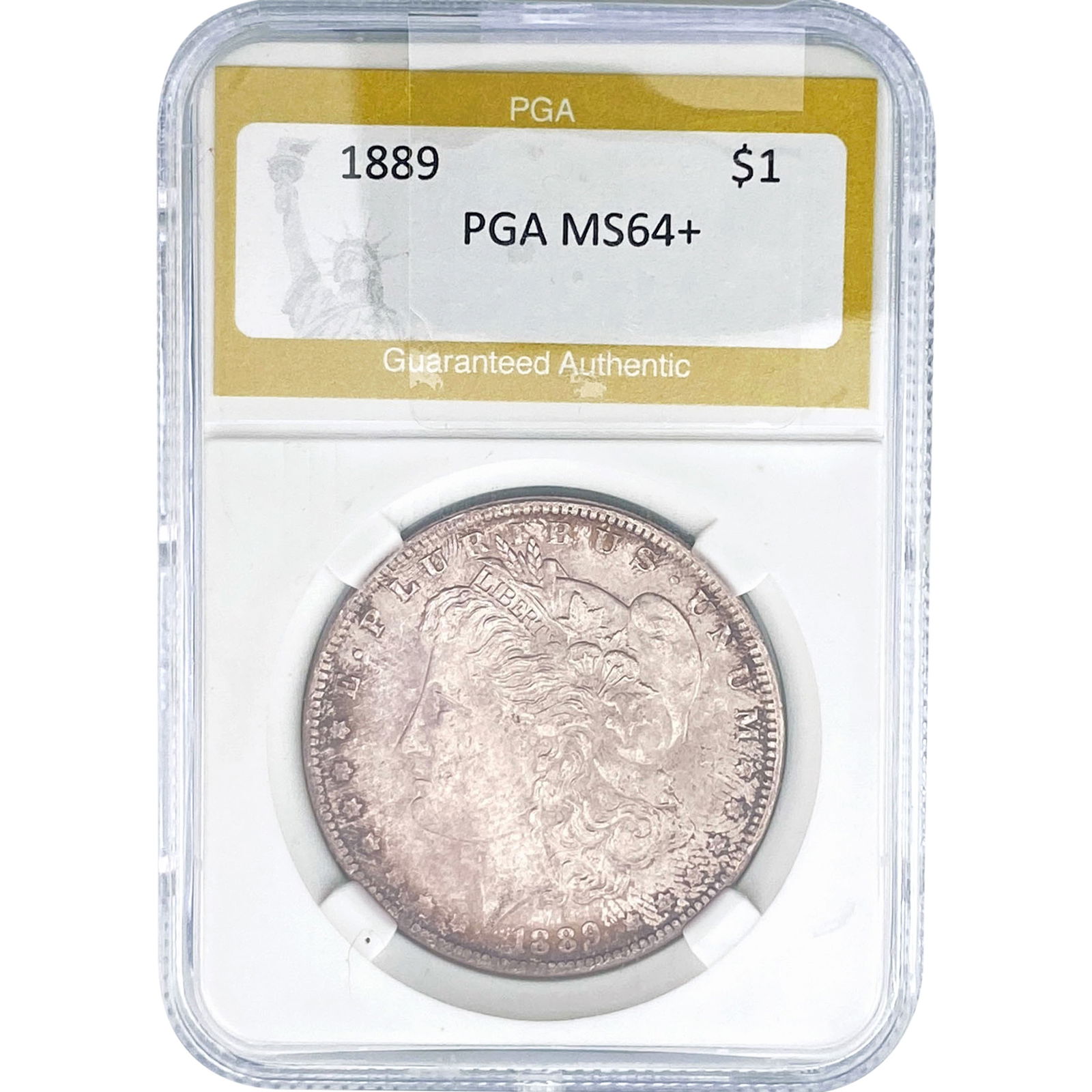 1889 Morgan Silver Dollar PGA MS64+: 1889 Morgan Silver Dollar PGA MS64+