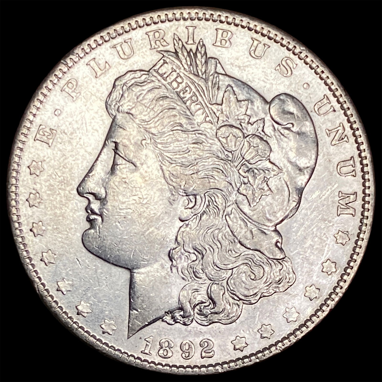 1892-S Silver Morgan Dollar CLOSELY UNCIRCULATED: 1892-S Silver Morgan Dollar CLOSELY UNCIRCULATED