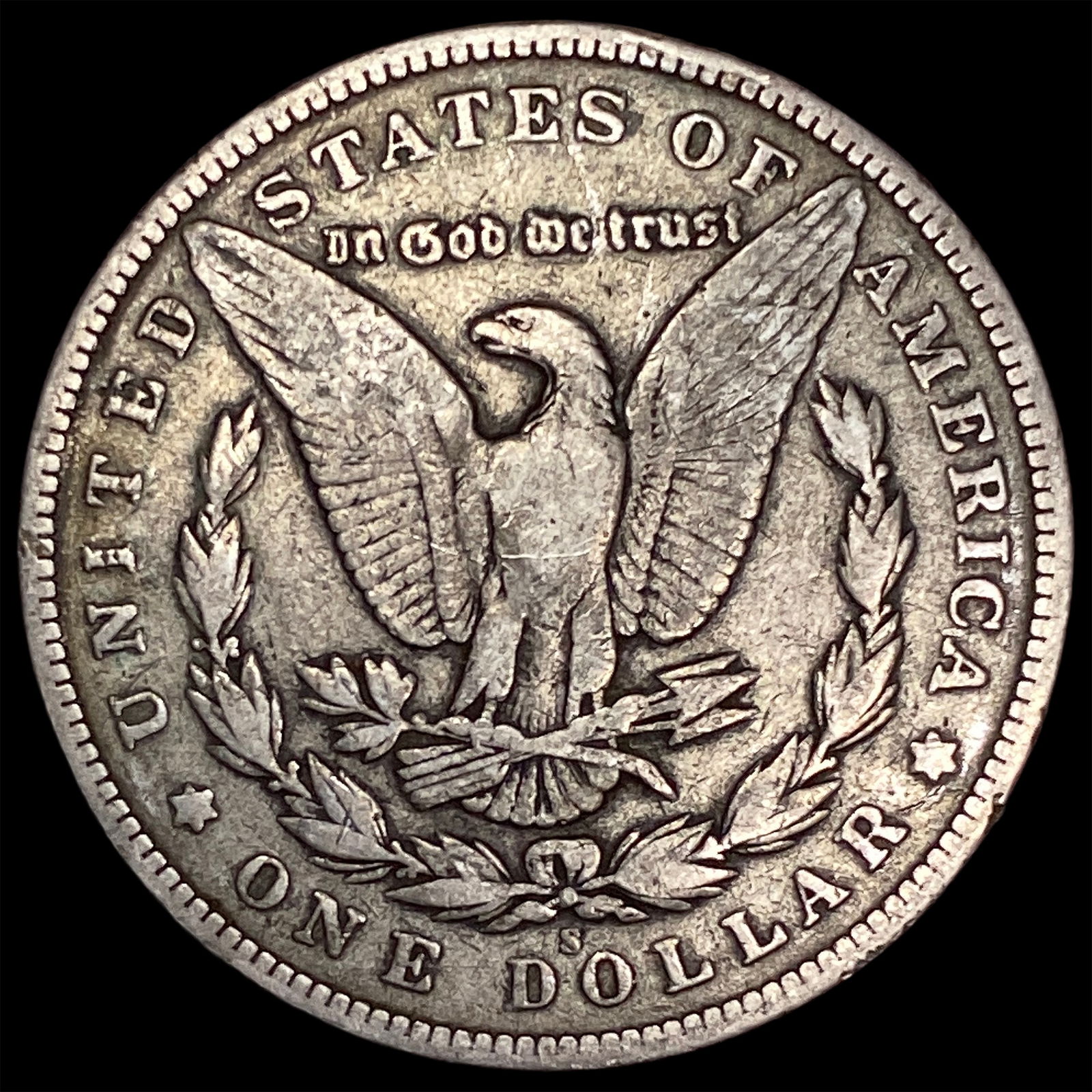 1892-S Silver Morgan Dollar NICELY CIRCULATED - 2