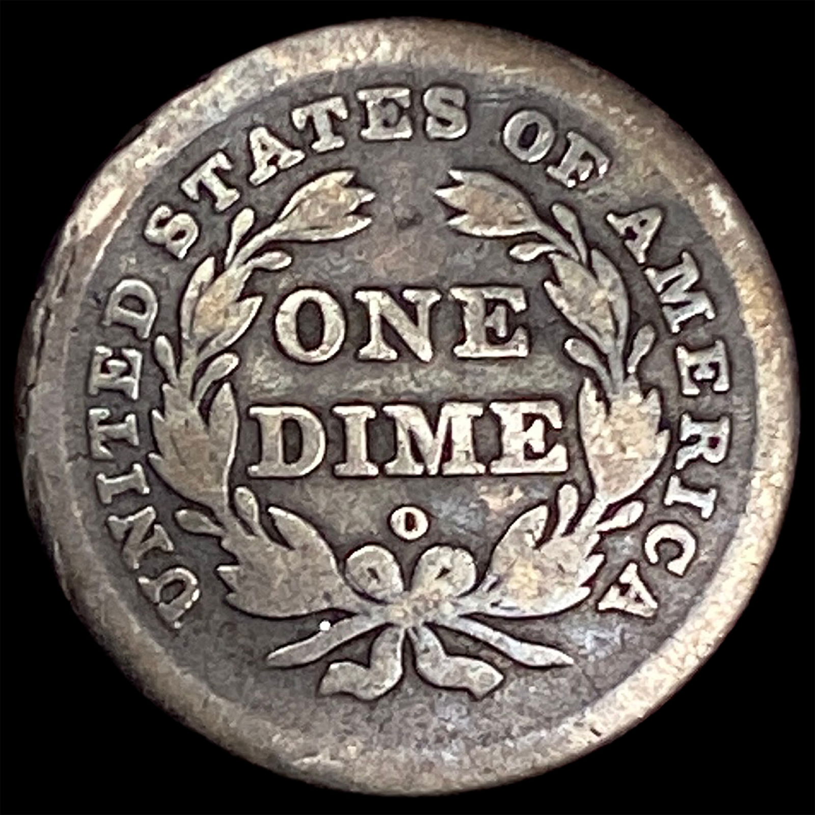 1840-O Silver Seated Liberty Dime NICELY CIRCULATED - 2