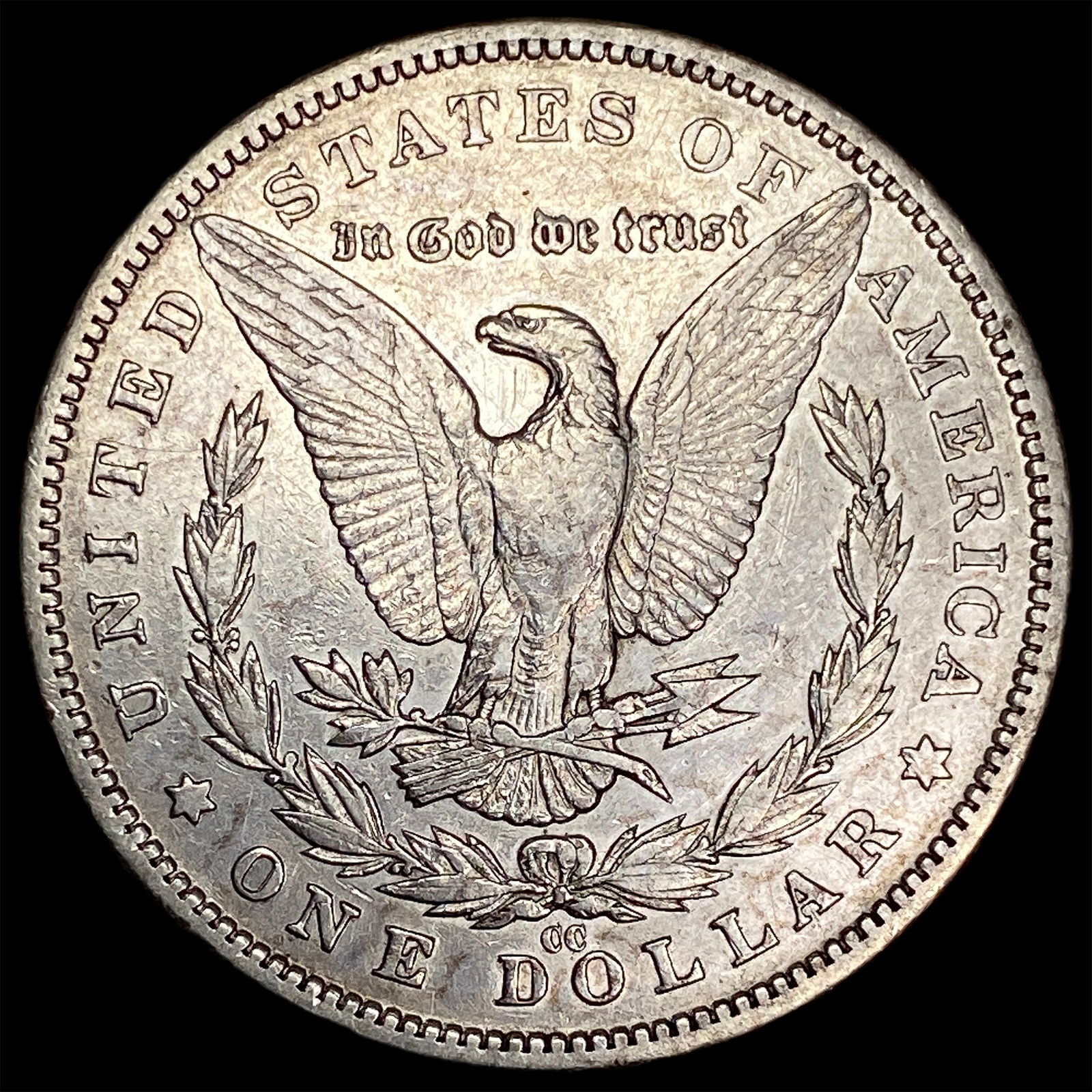 1890-CC Silver Morgan Dollar NEARLY UNCIRCULATED - 2