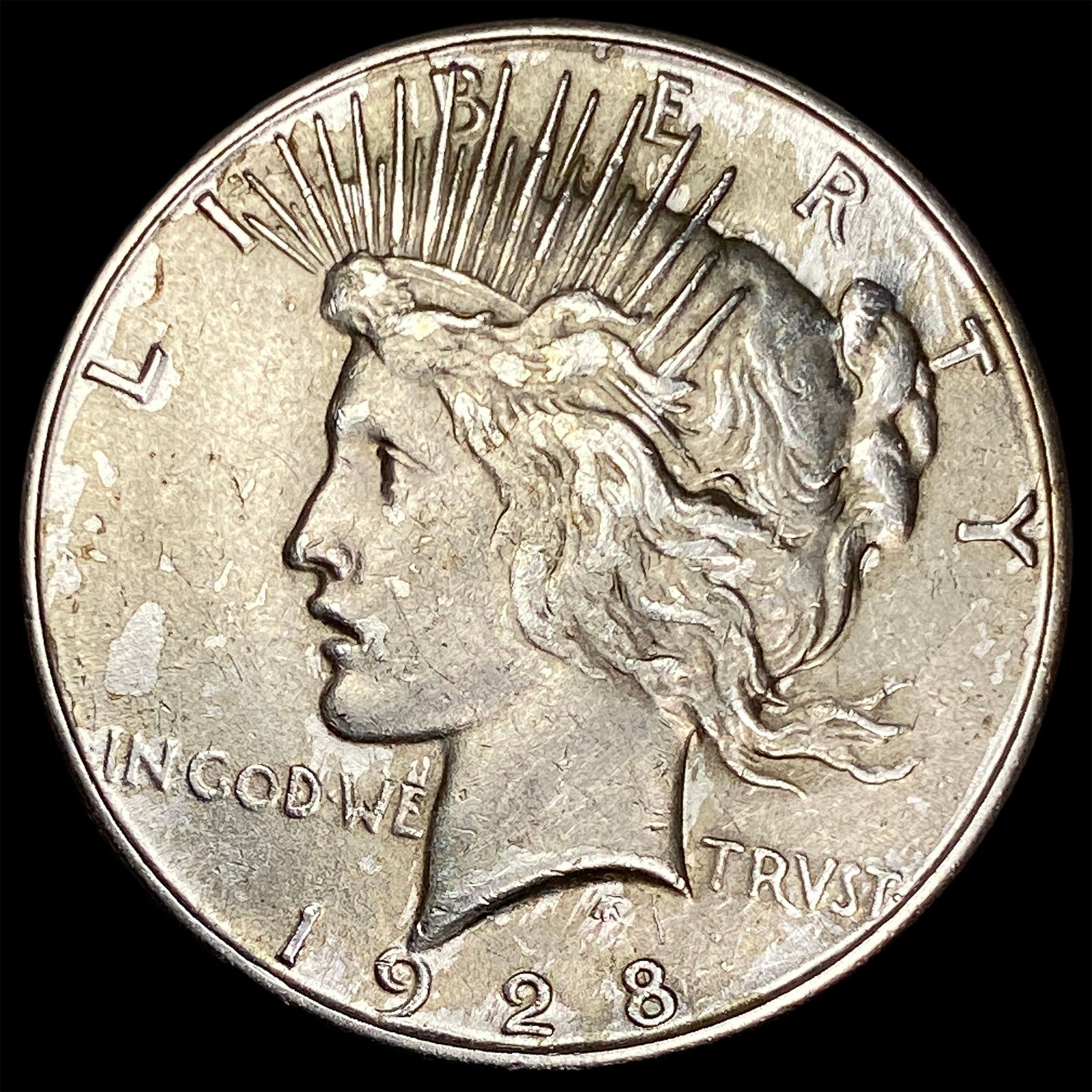 1928 Silver Peace Dollar CLOSELY UNCIRCULATED: 1928 Silver Peace Dollar CLOSELY UNCIRCULATED