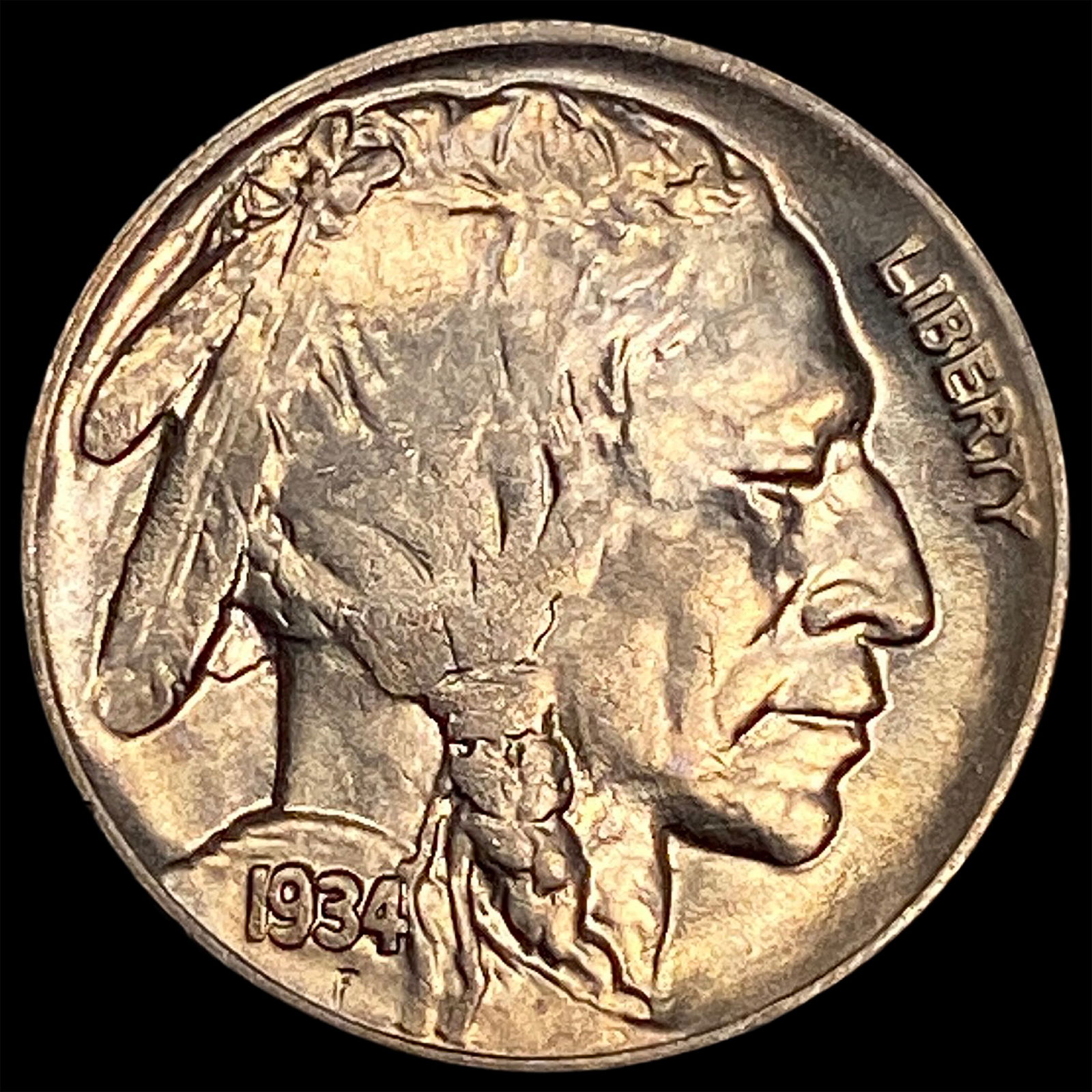 1934-D Nickel Buffalo Five Cents CHOICE BU (1 of 2)