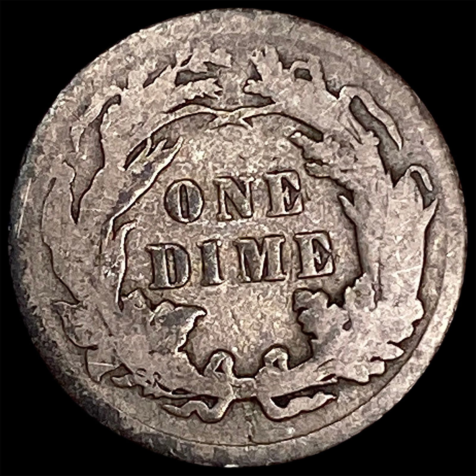 1891 Seated Liberty Dime NICELY CIRCULATED - 2