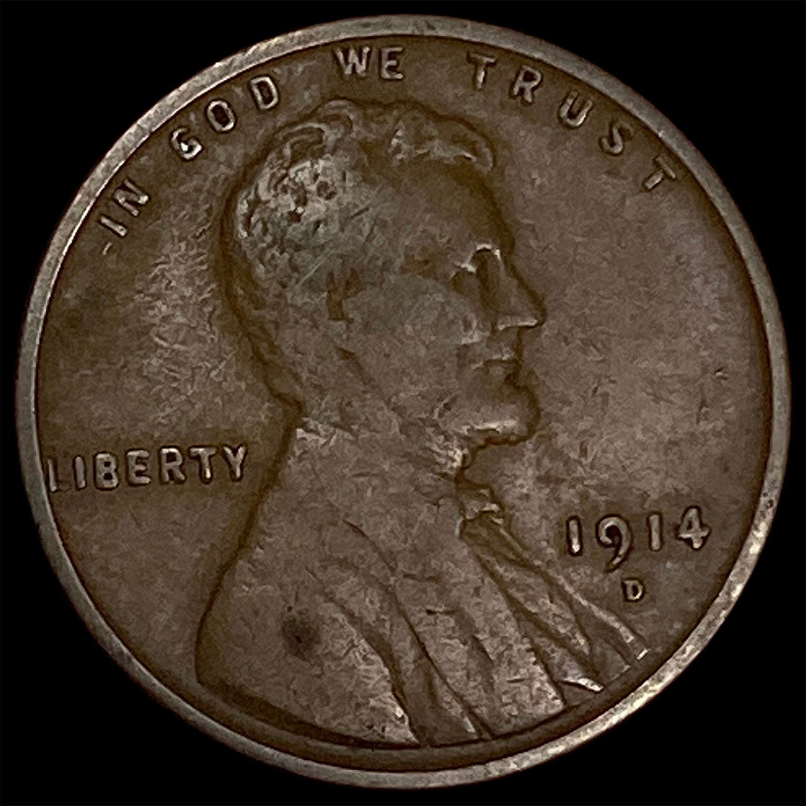 1914-D Lincoln Wheat Cent LIGHTLY CIRCULATED (1 of 2)
