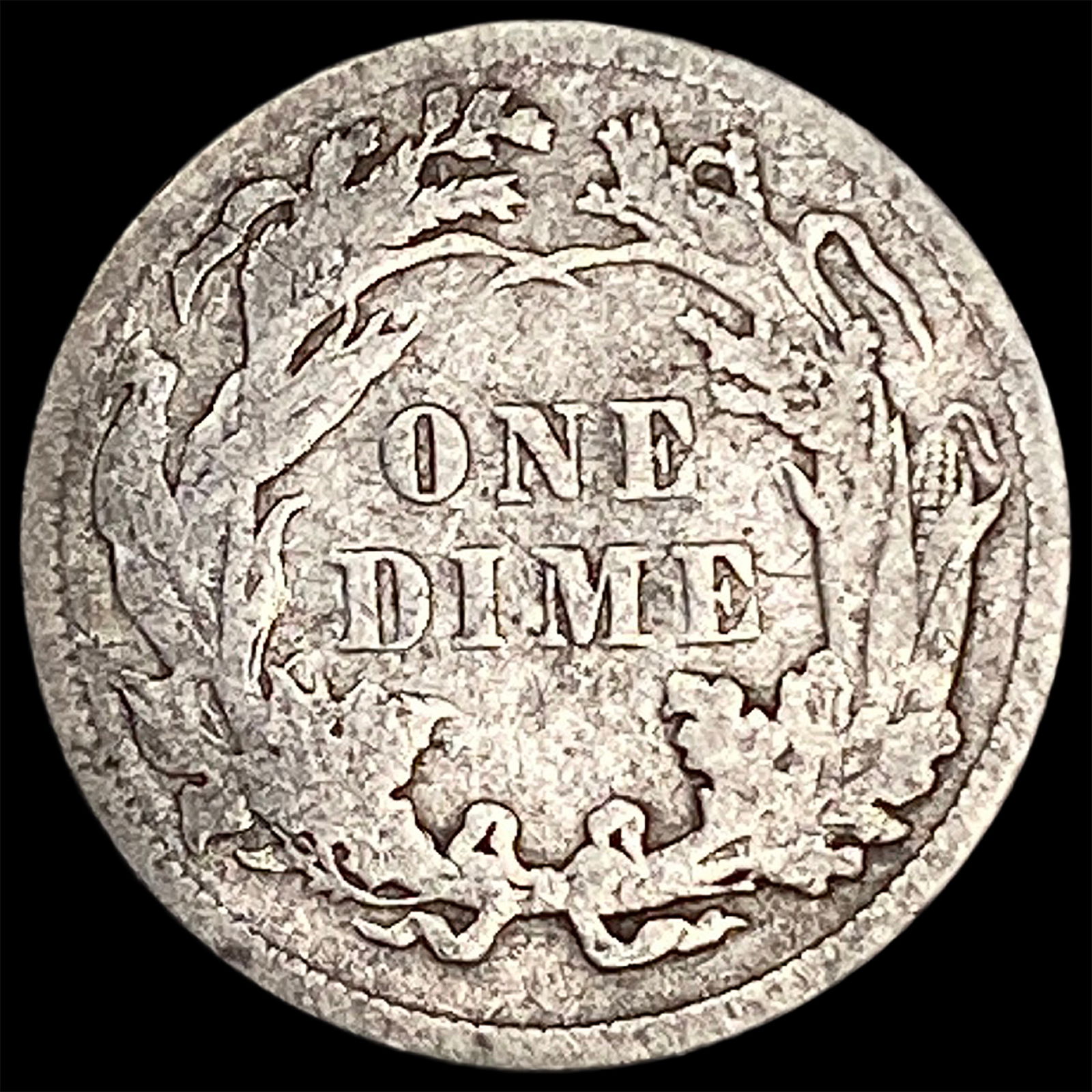 1887 Silver Seated Liberty Dime LIGHTLY CIRCULATED - 2