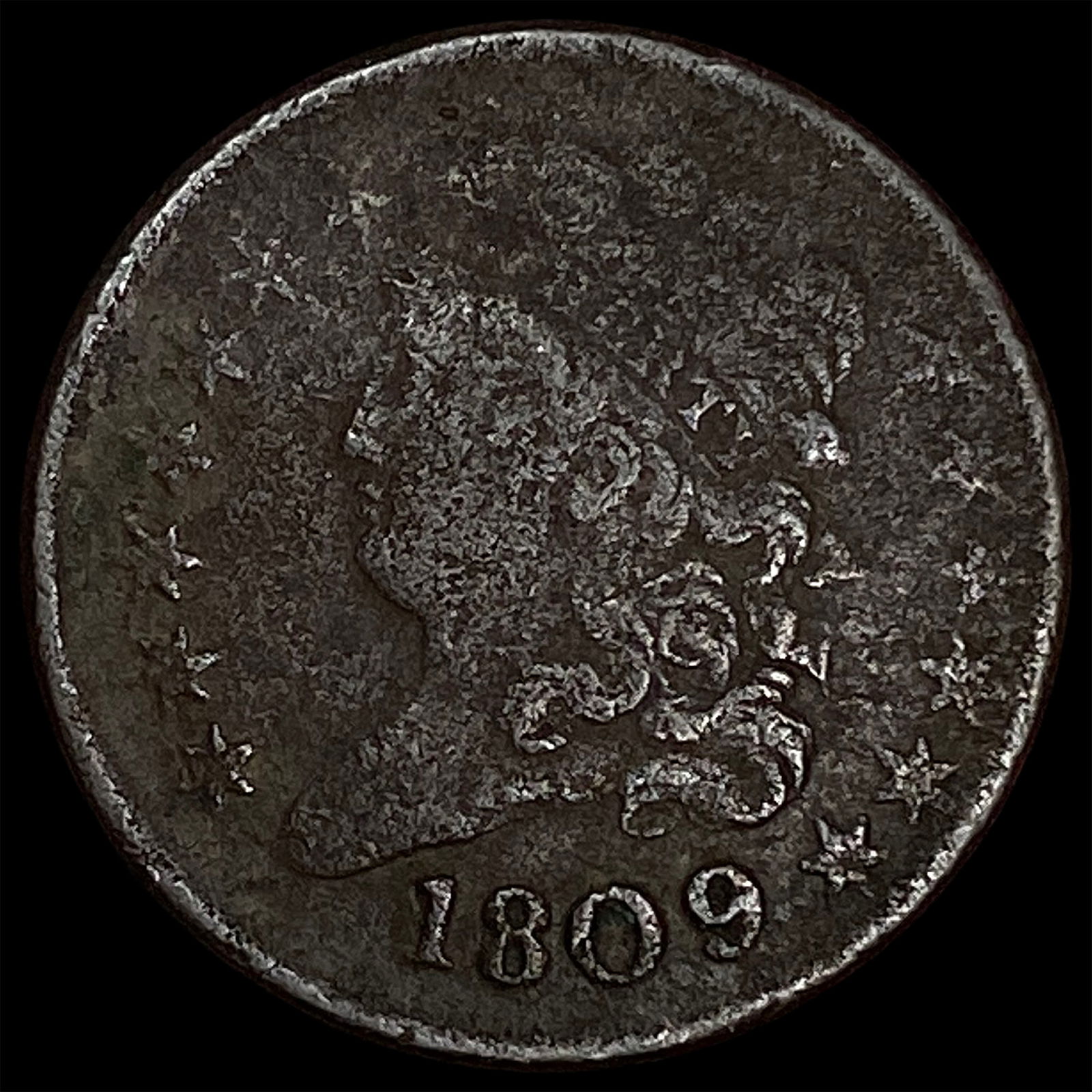 1809 Classic Head Half Cent HIGH GRADE (1 of 2)