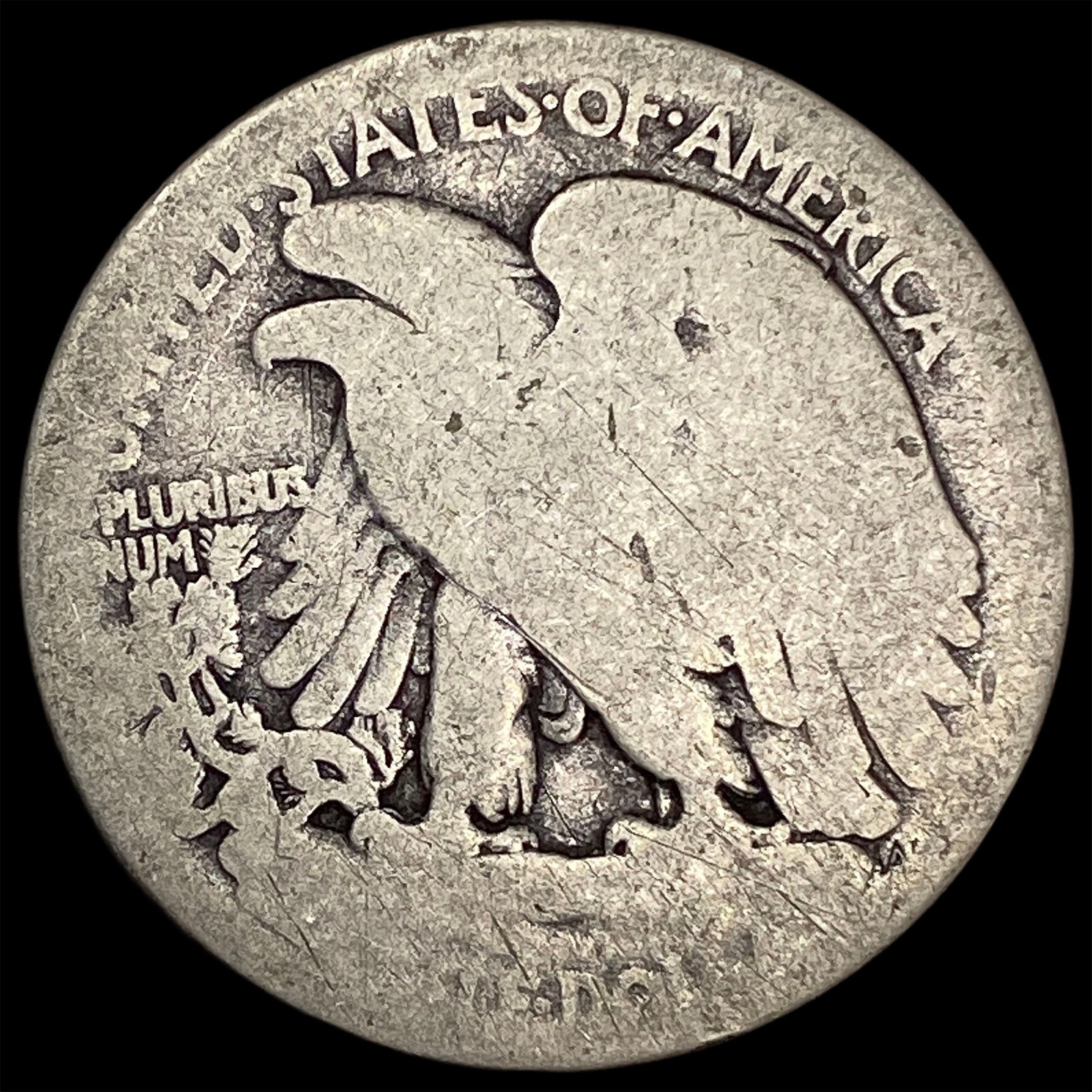 1918-D Silver Walking Liberty Half Dollar NICELY CIRCULATED - 2