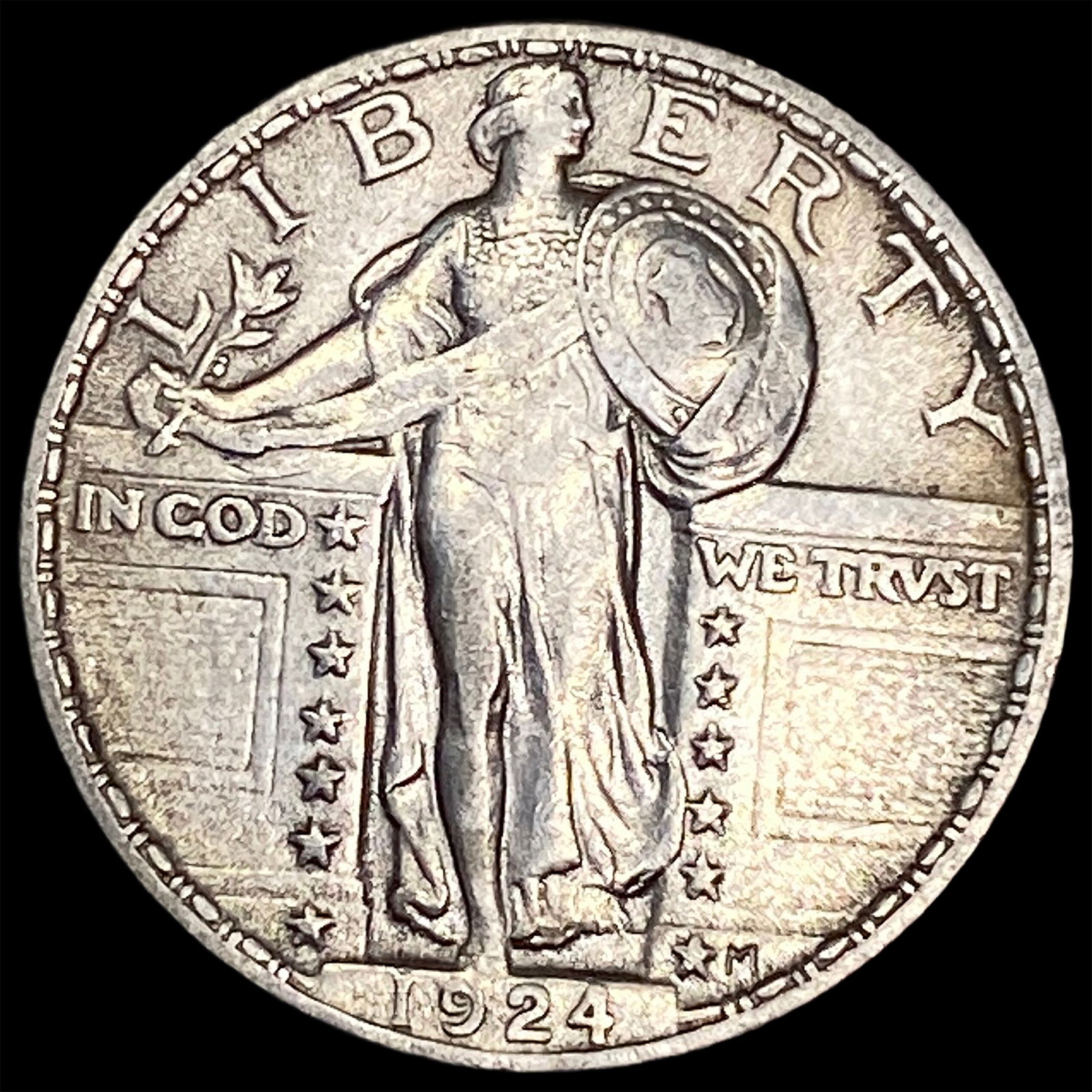 1924 Standing Liberty Silver Quarter CLOSELY UNCIRCULATED: 1924 Standing Liberty Silver Quarter CLOSELY UNCIRCULATED