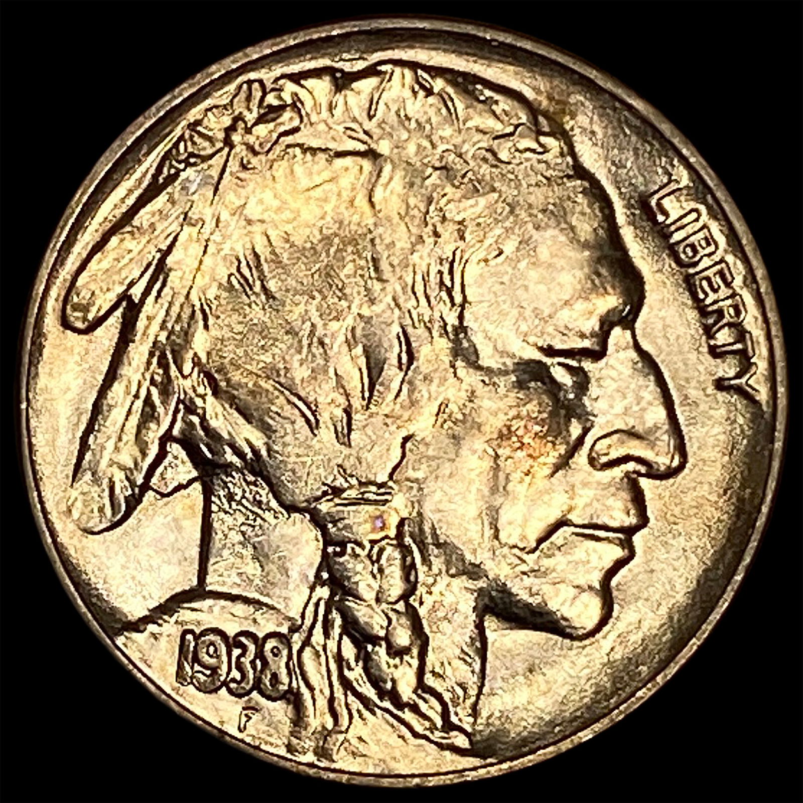 1938-D Nickel Five Cents Buffalo CHOICE BU (1 of 2)