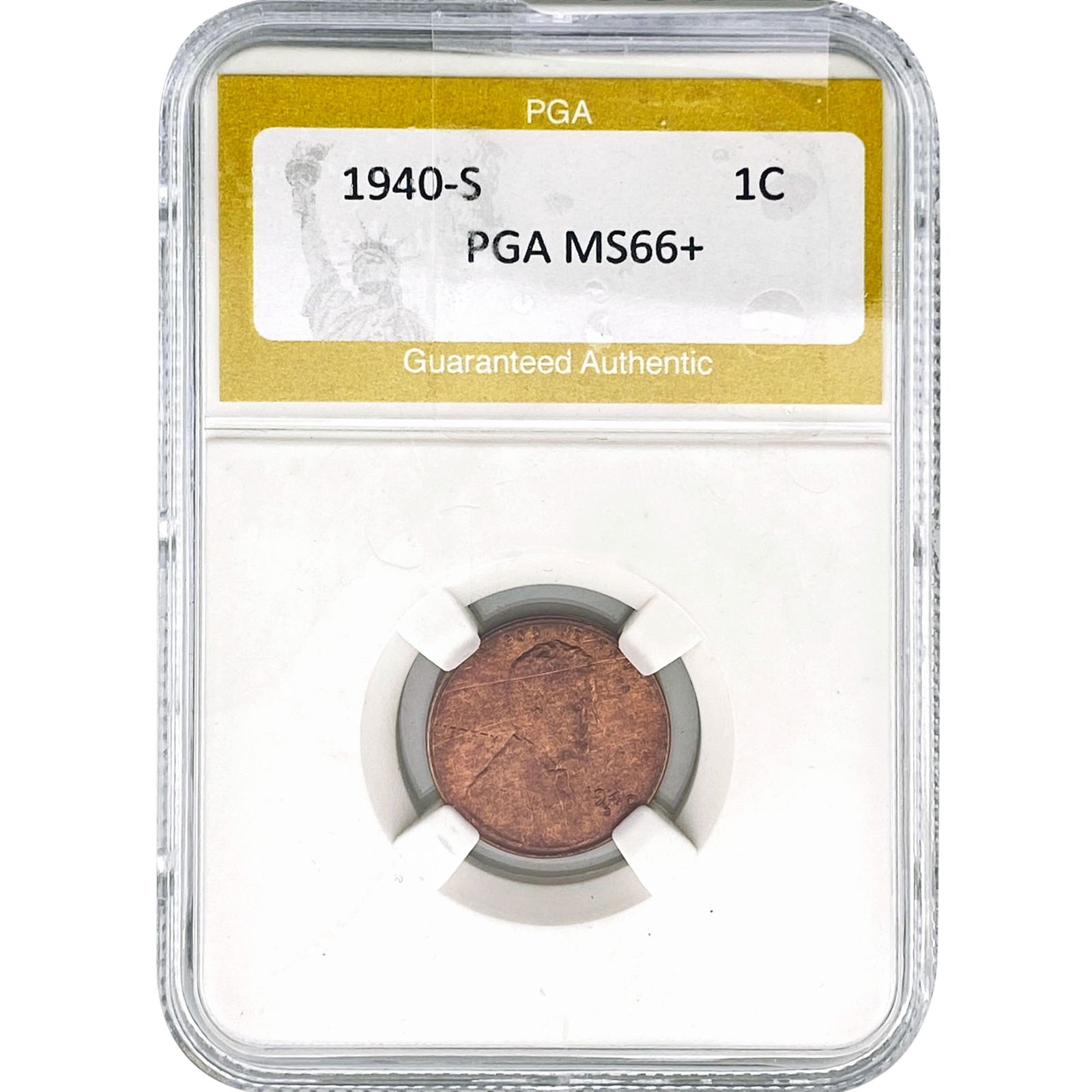 1940-S Wheat Cent PGA MS66+ (1 of 2)