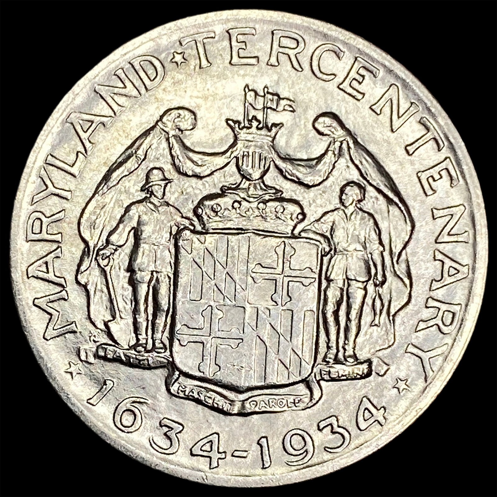 1934 Silver Maryland Tercentenary Half Dollar UNCIRCULATED - 2