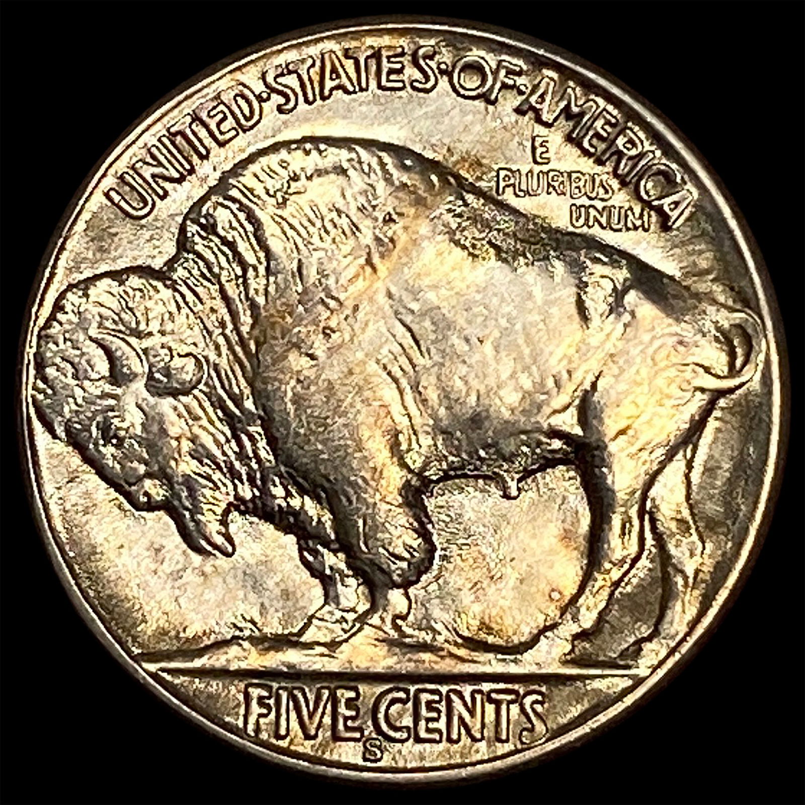 1937-S Nickel Five Cents Buffalo UNCIRCULATED - 2
