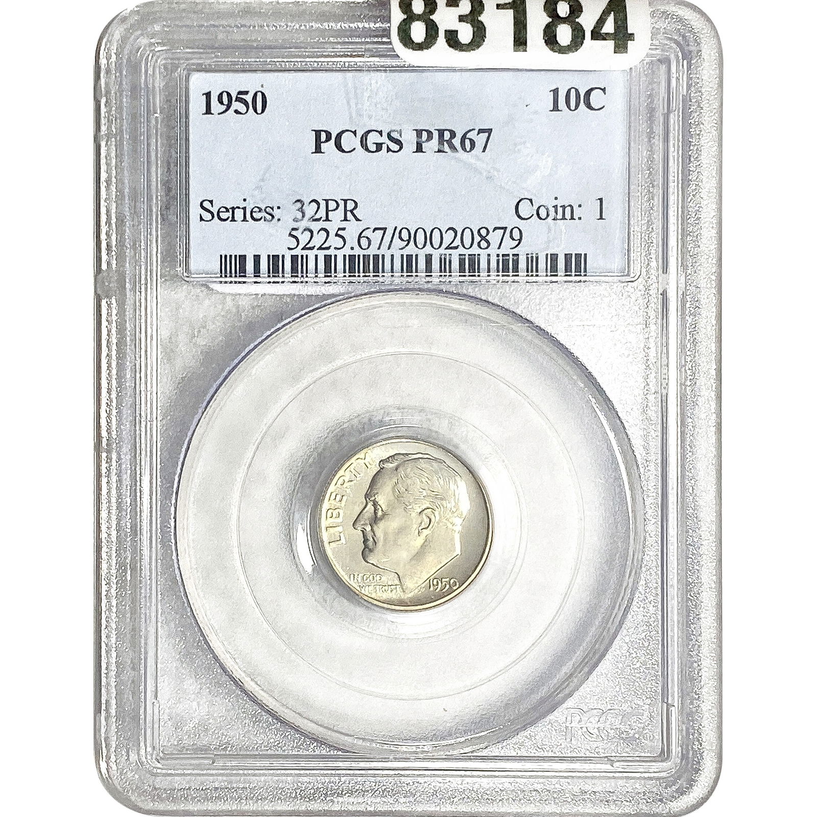 1950 Roosevelt Dime PCGS PR67 (1 of 2)