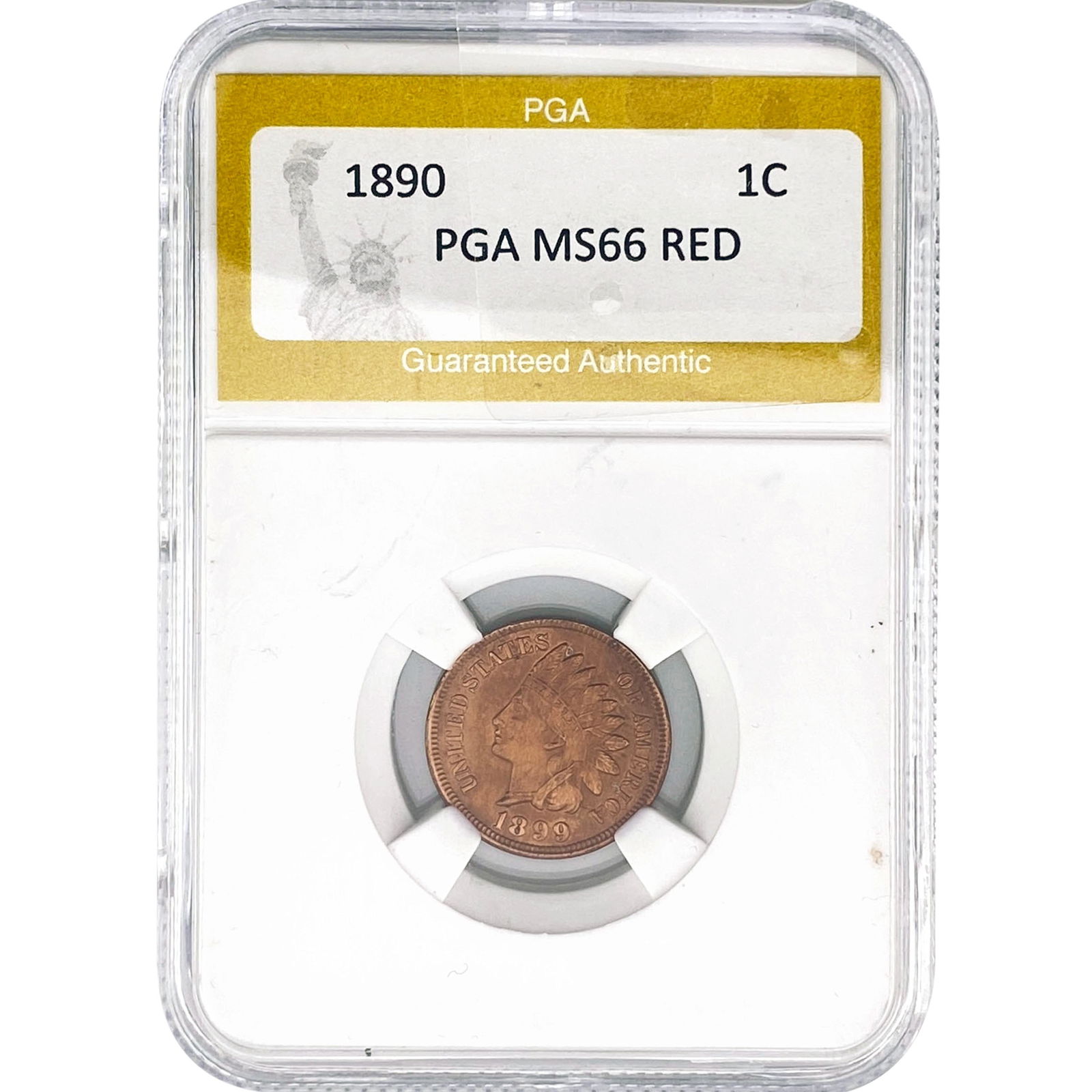 1890 Indian Head Cent PGA MS66 RED (1 of 2)