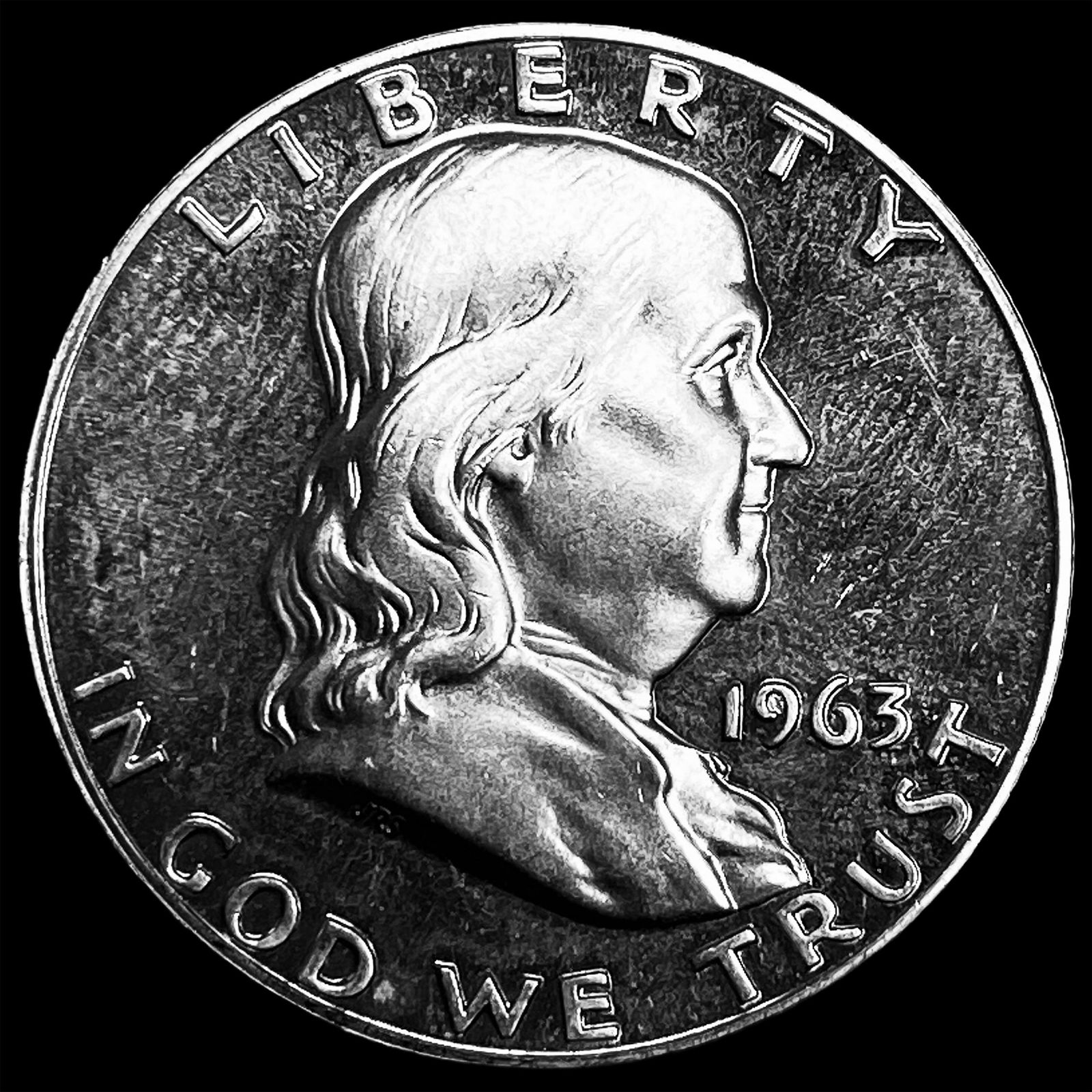 1963 Franklin Half Dollar CHOICE PROOF (1 of 2)