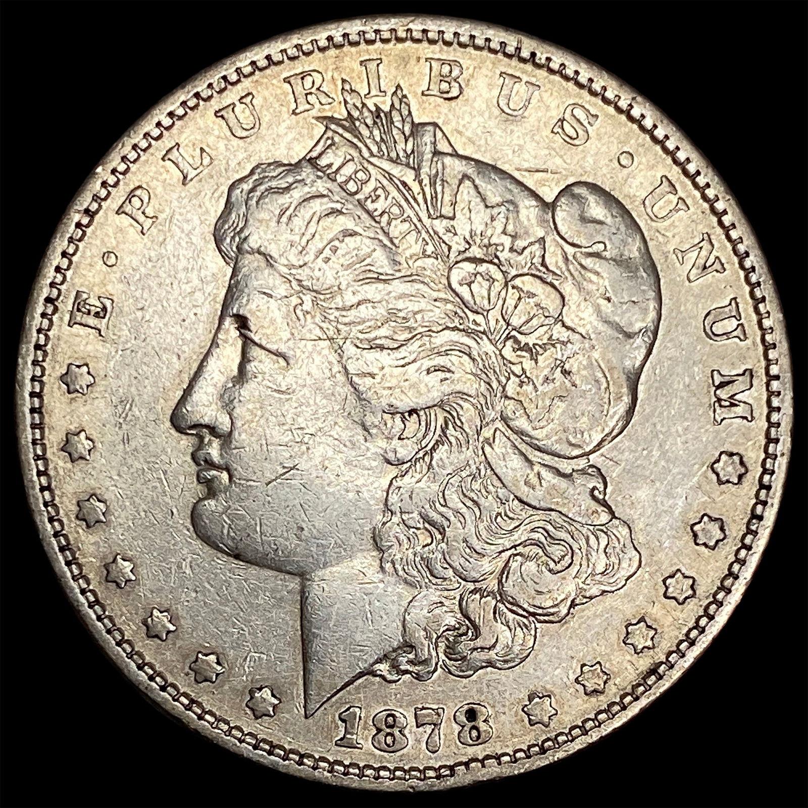 1878 Silver Morgan Dollar ABOUT UNCIRCULATED (1 of 2)