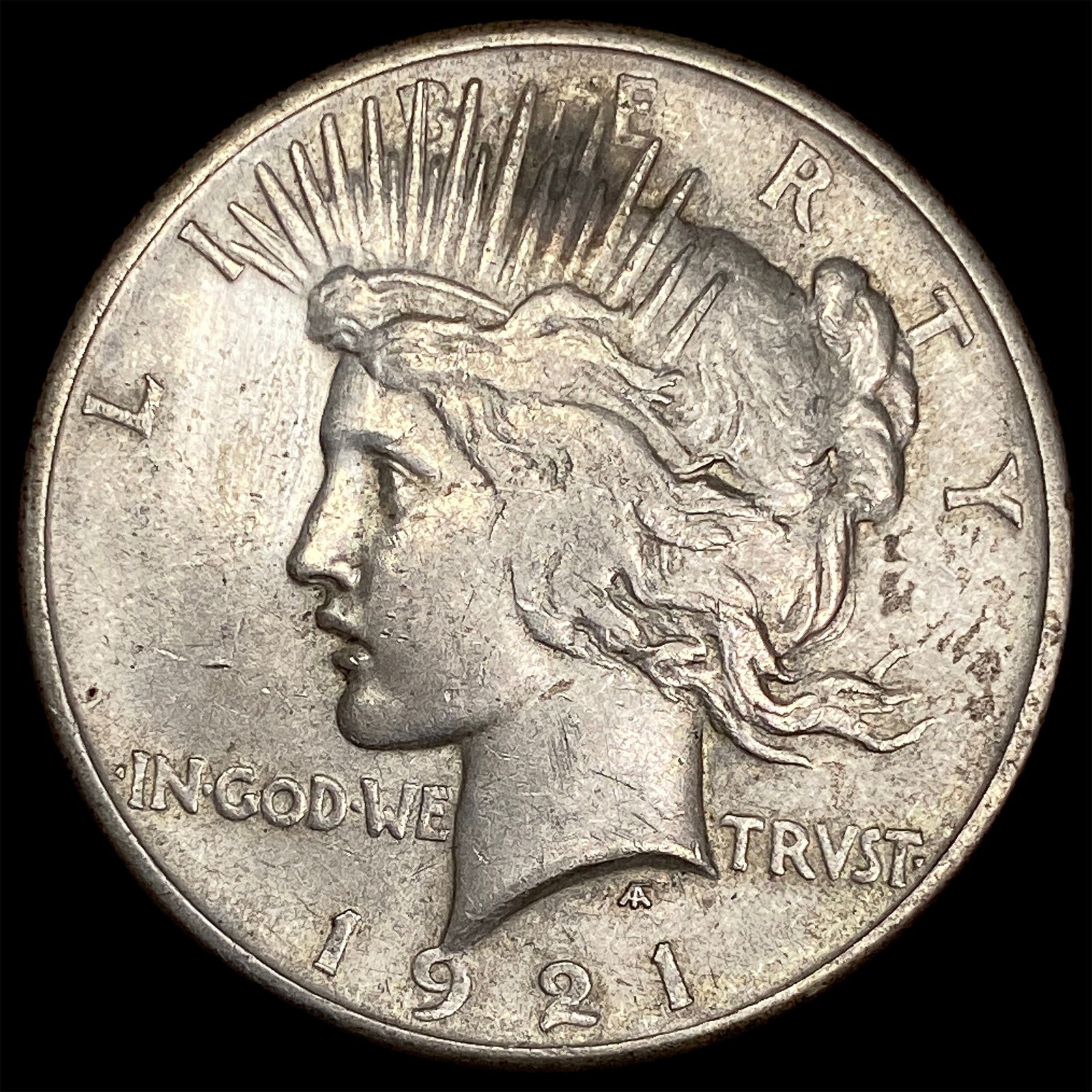 1921 Silver Peace Dollar NEARLY UNCIRCULATED (1 of 2)