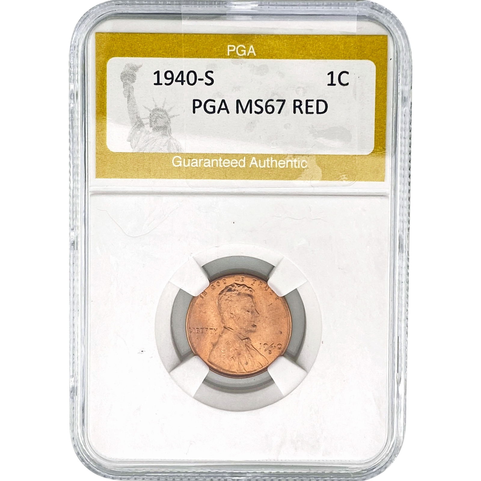 1940-S Wheat Cent PGA MS67 RED (1 of 2)