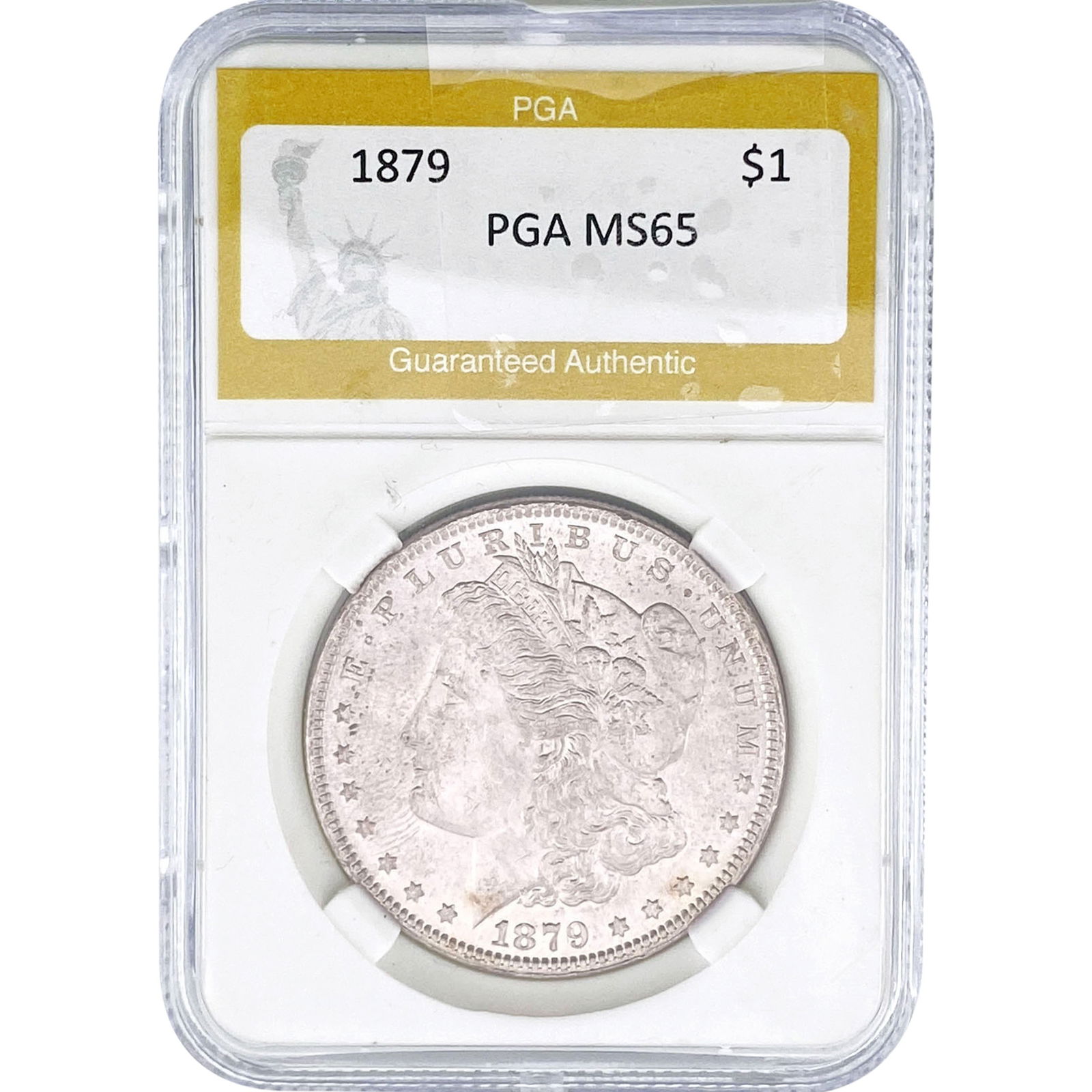 1879 Morgan Silver Dollar PGA MS65: 1879 Morgan Silver Dollar PGA MS65