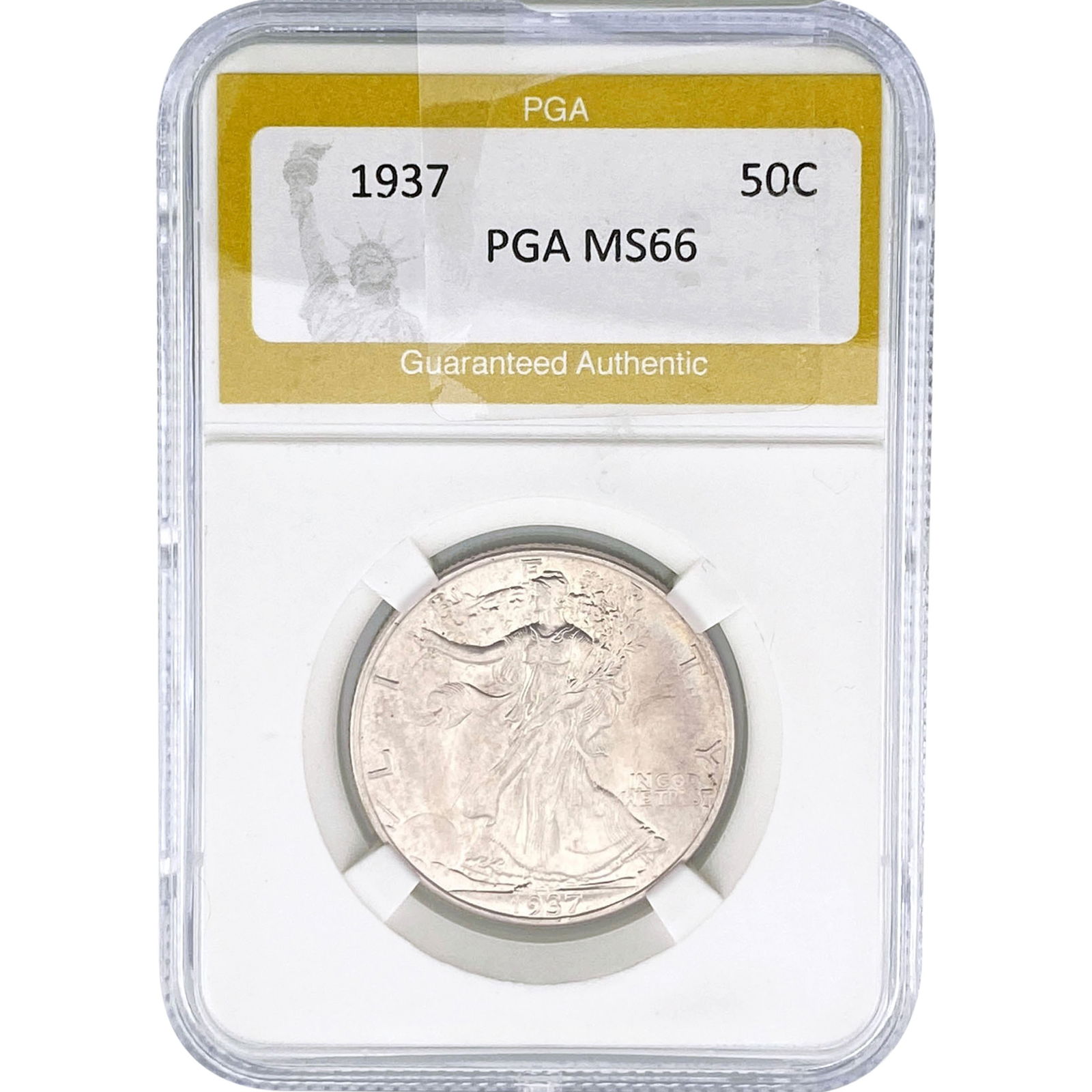 1937 Walking Liberty Half Dollar PGA MS66 (1 of 2)