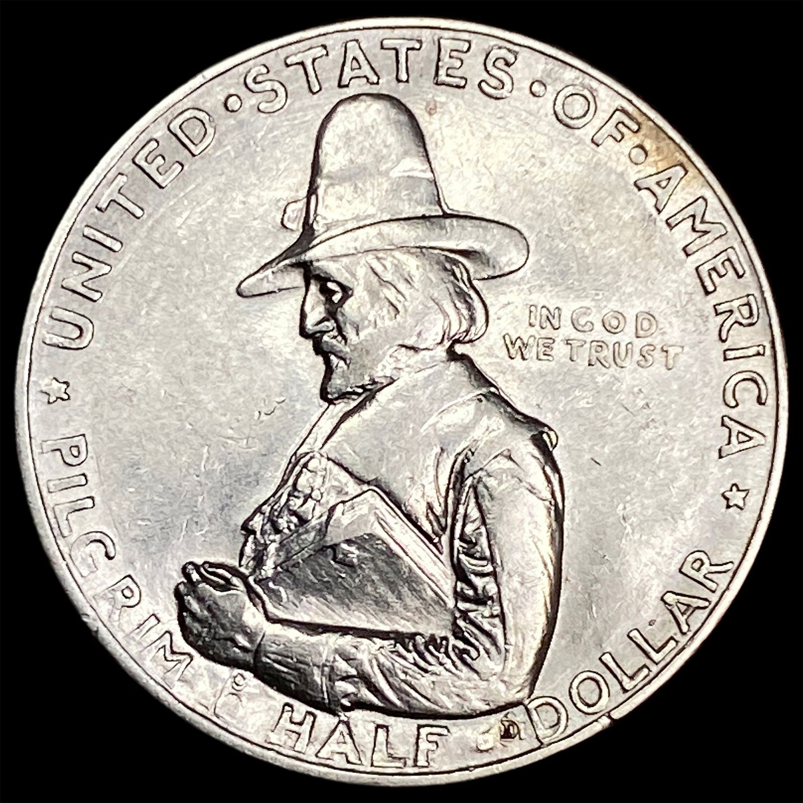 1920 Silver Half Dollar Pilgrim Tercentenary UNCIRCULATED (1 of 2)
