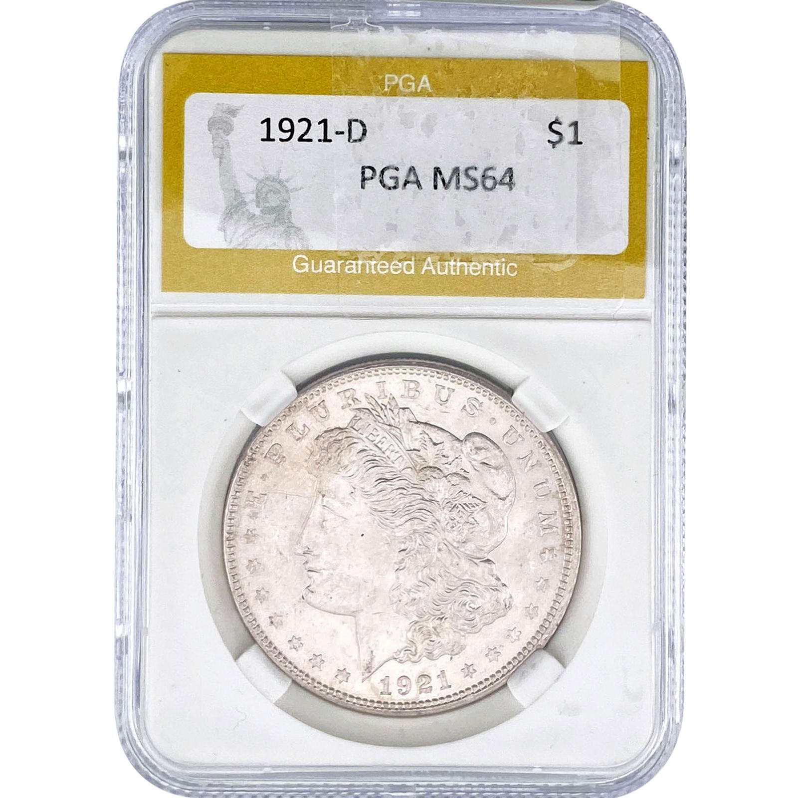 1921-D Morgan Silver Dollar PGA MS64 (1 of 2)