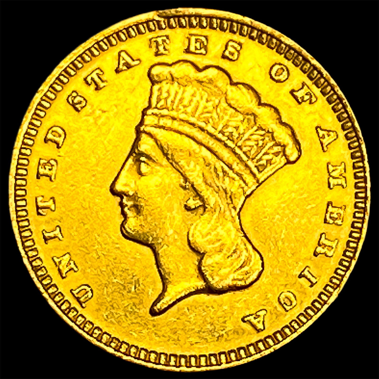 1871 Gold $1 Indian Head HIGH GRADE (1 of 2)